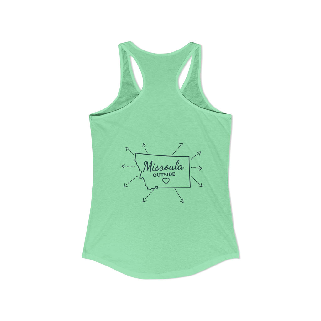 Directions for those seeking Missoula that need to be lost! Women's Ideal Racerback Tank