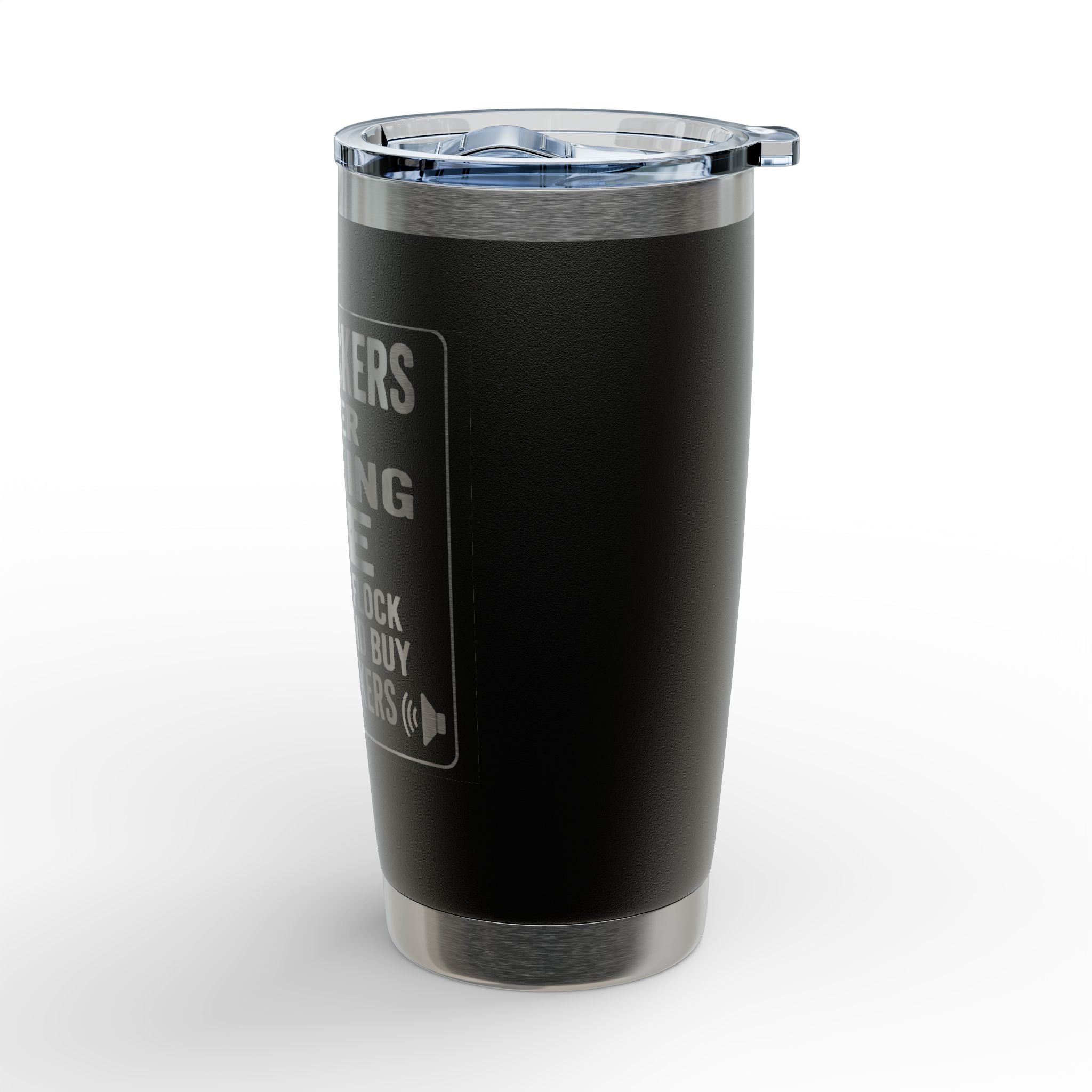 20oz Engraved Tumbler — “Old Rockers Never Flocking Die” Funny Musician Gift