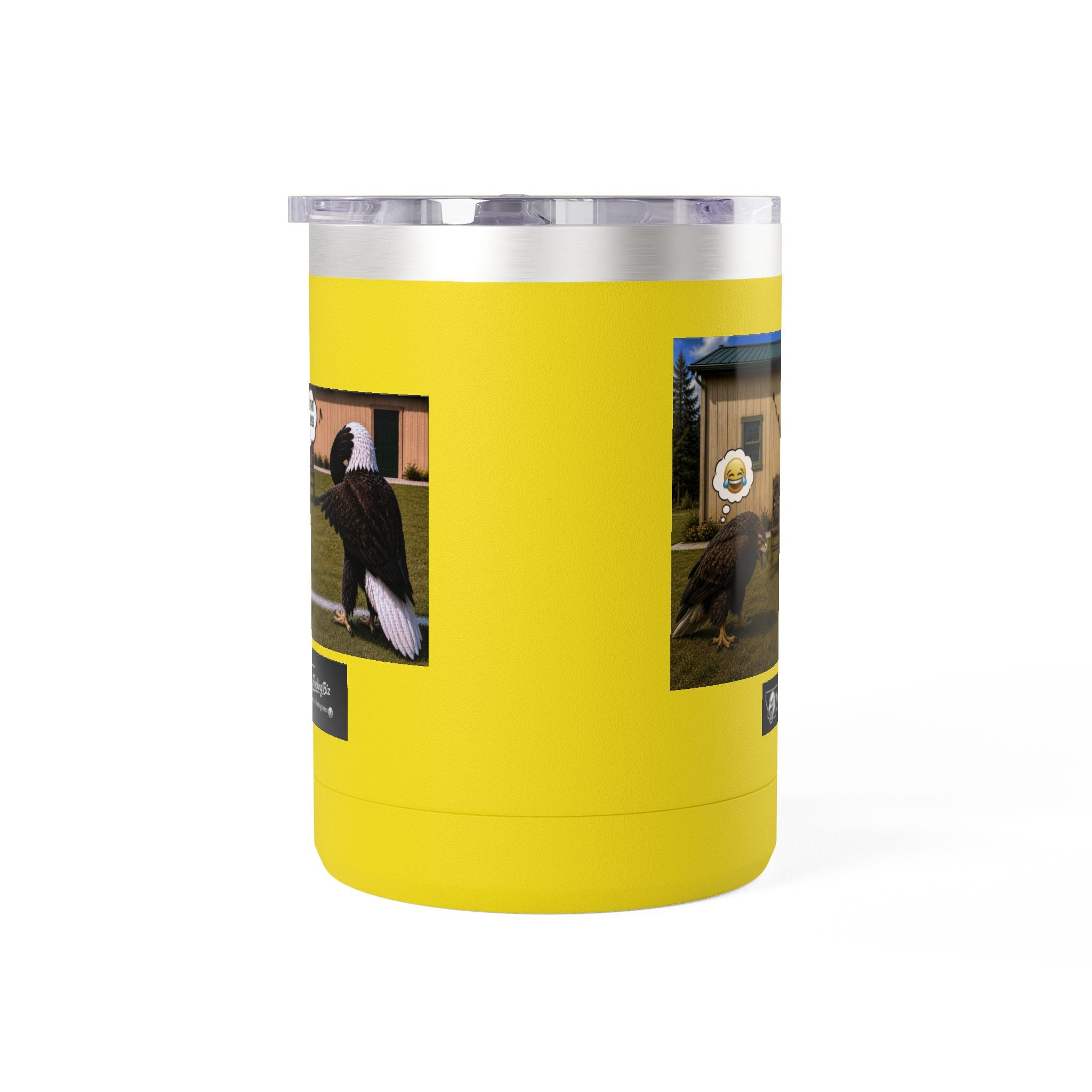 15oz Funny Turkey Dartboard Coffee Tumbler – "Well... at least my flocking darts are in a row"