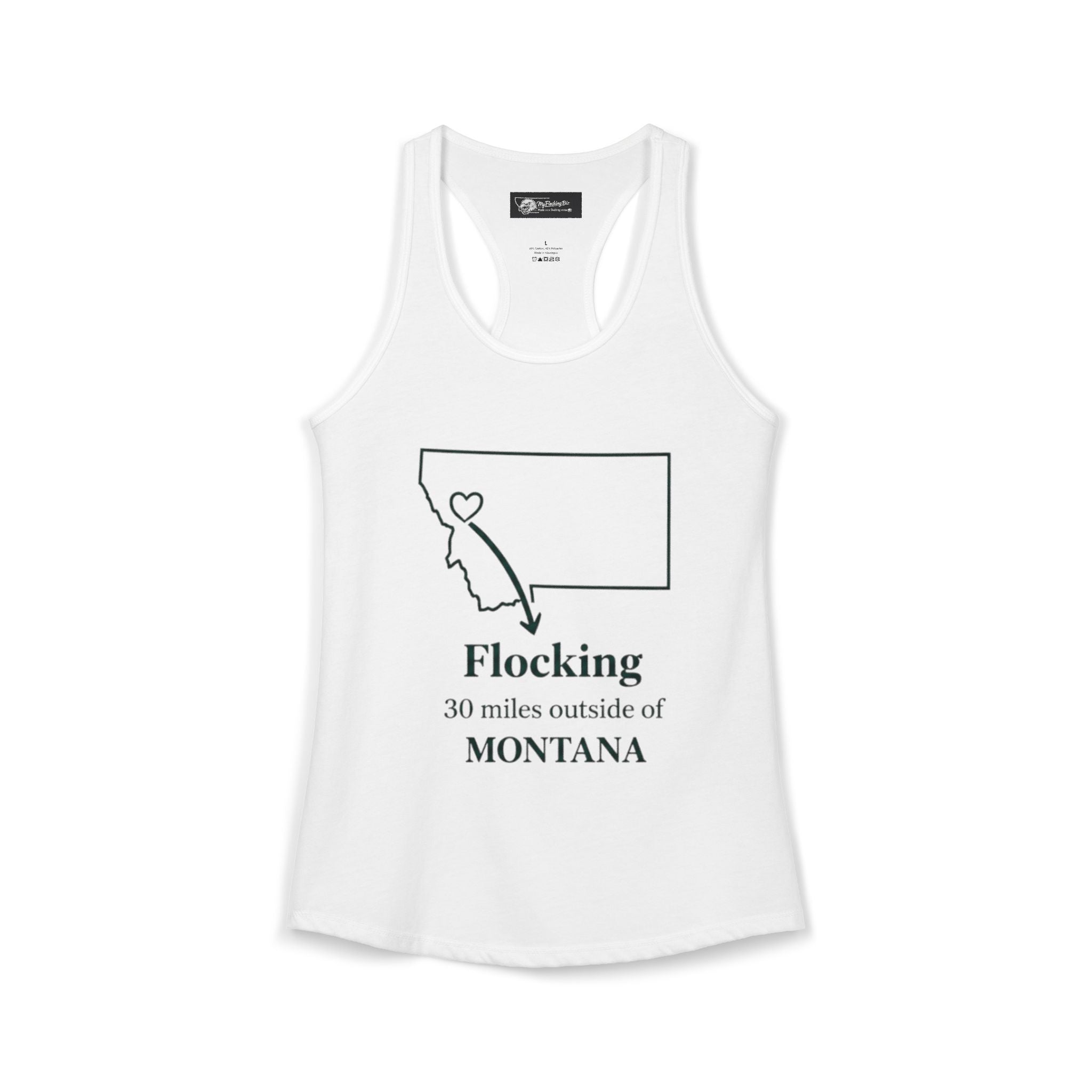 Say it loud and proud without words but the shirts speak for you with this women's ideal racerback tank