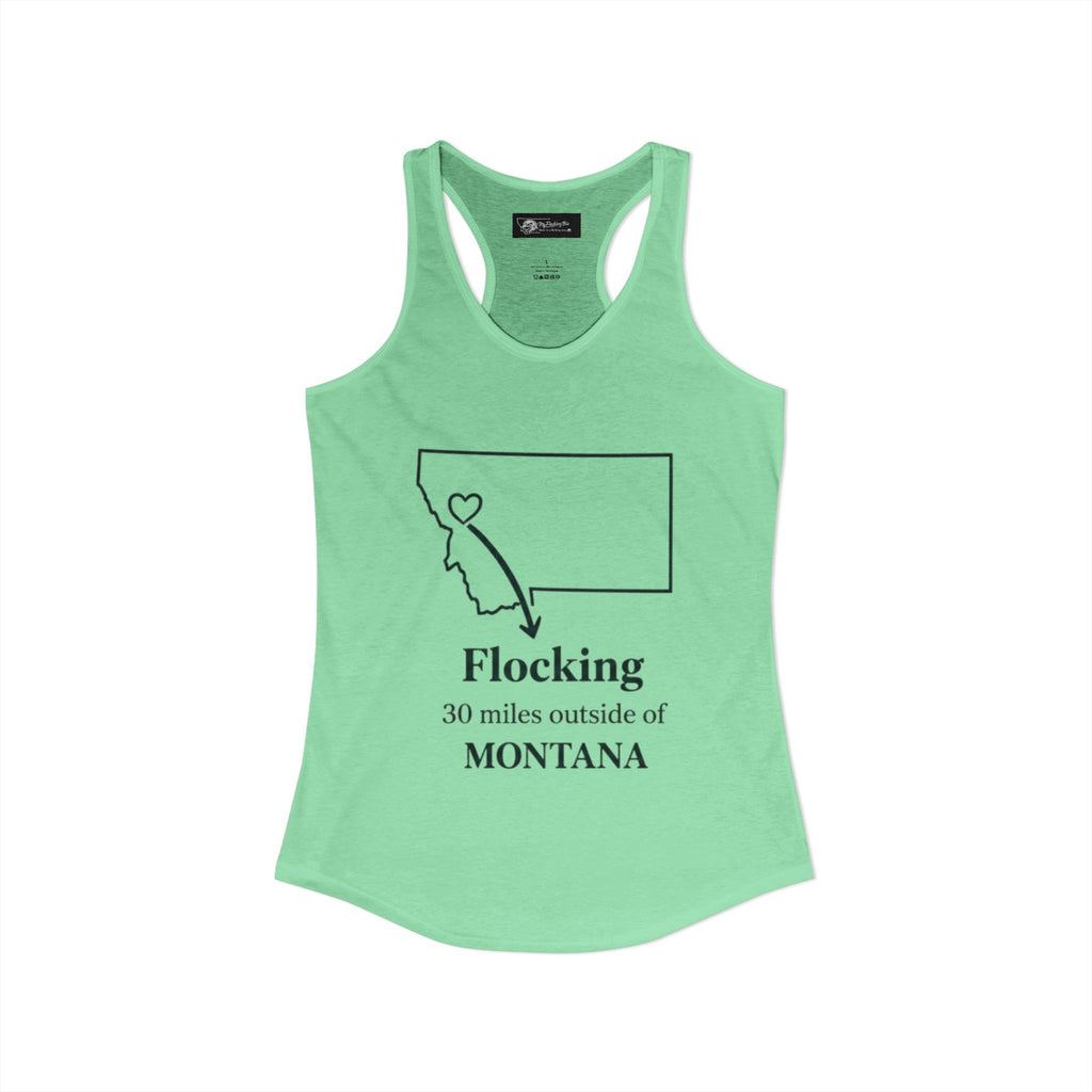 Say it loud and proud without words but the shirts speak for you with this women's ideal racerback tank