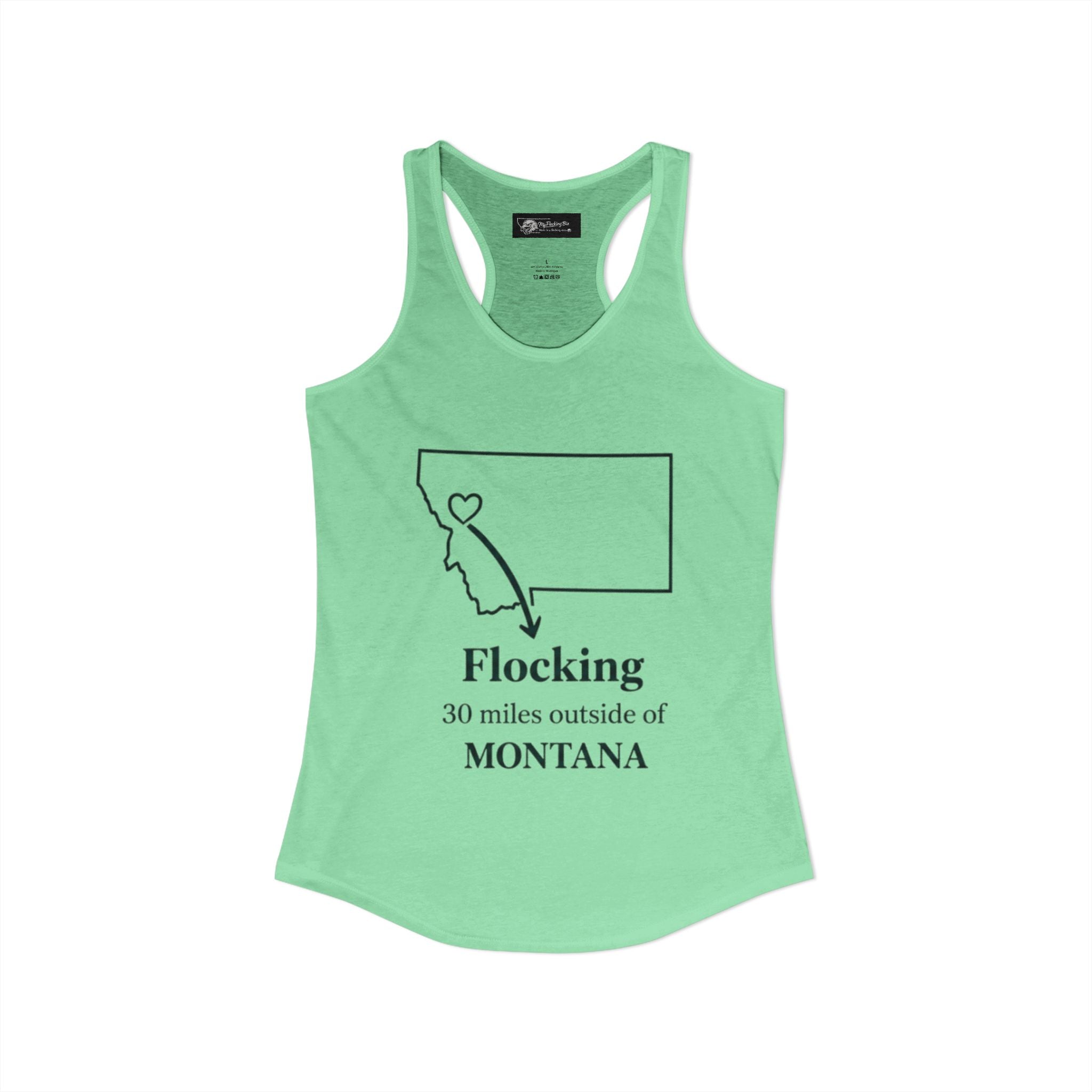 Say it loud and proud without words but the shirts speak for you with this women's ideal racerback tank