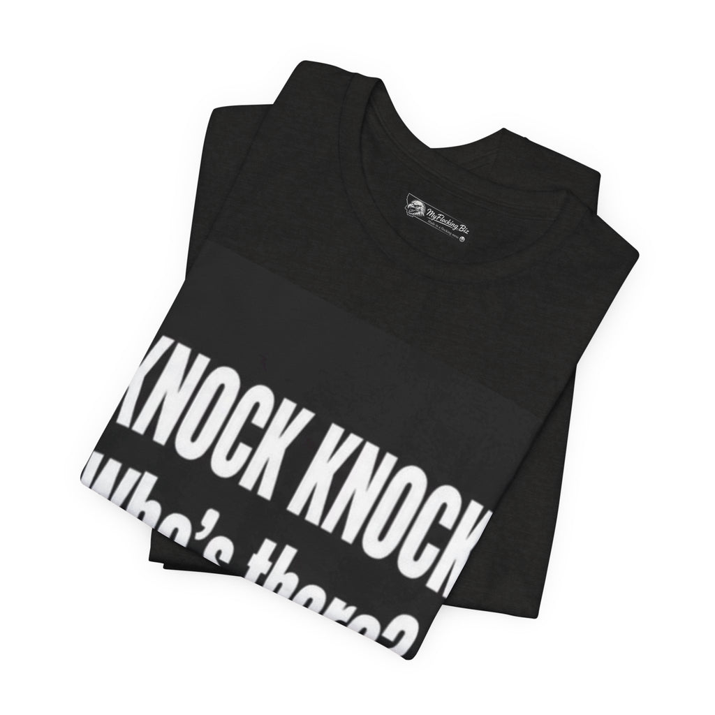 Flocking Knock Knock Who's There Anita… Tee — Funny 'I Need a Flocking Maid' Graphic T-Shirt