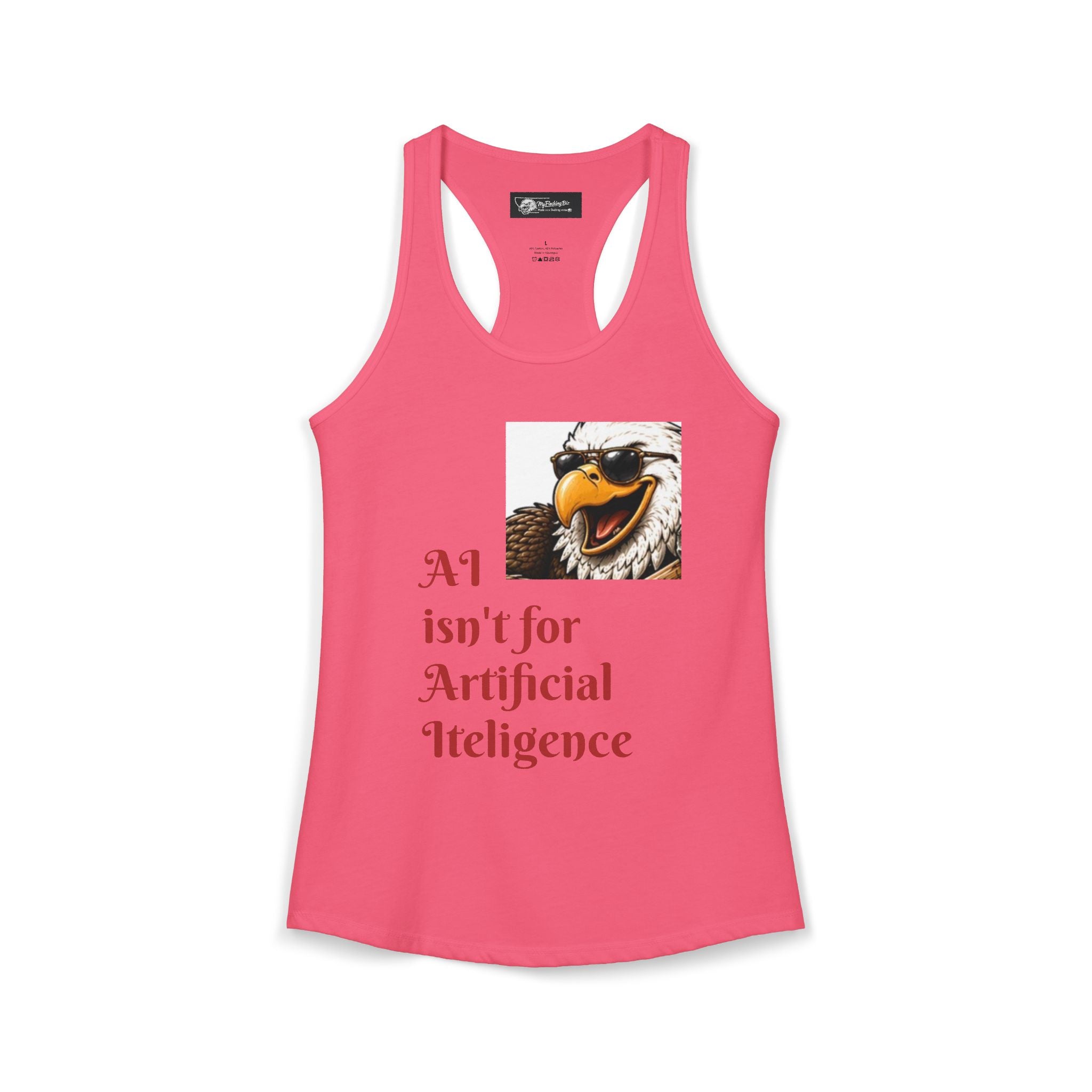 AI now has two E x p l o r a t i v e meanings as explained on this Women's Ideal Racerback Tank