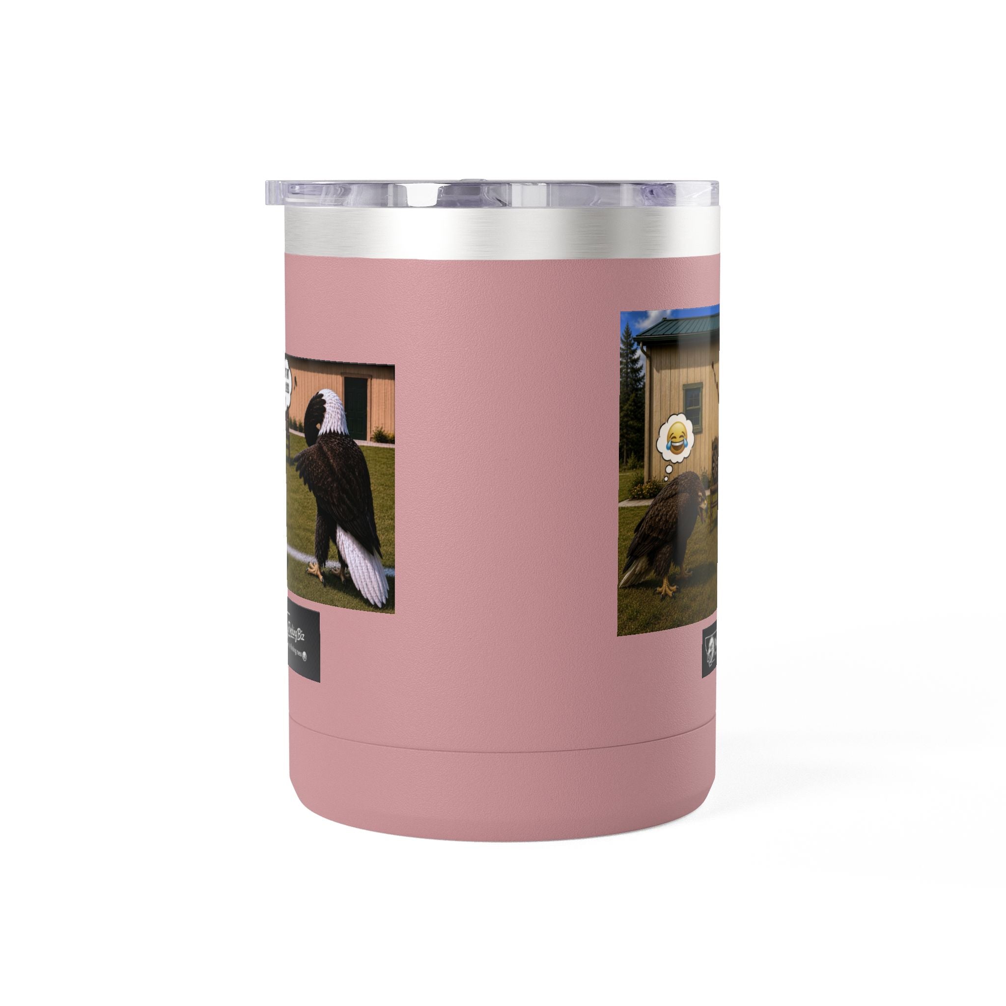 15oz Funny Turkey Dartboard Coffee Tumbler – "Well... at least my flocking darts are in a row"
