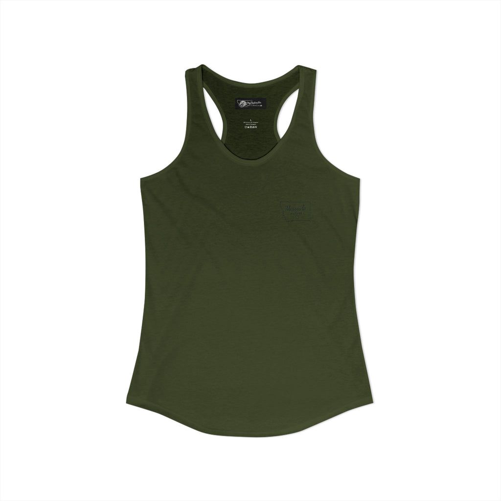 Say it loud and proud without your voice! With this Women's Ideal Racerback Tank