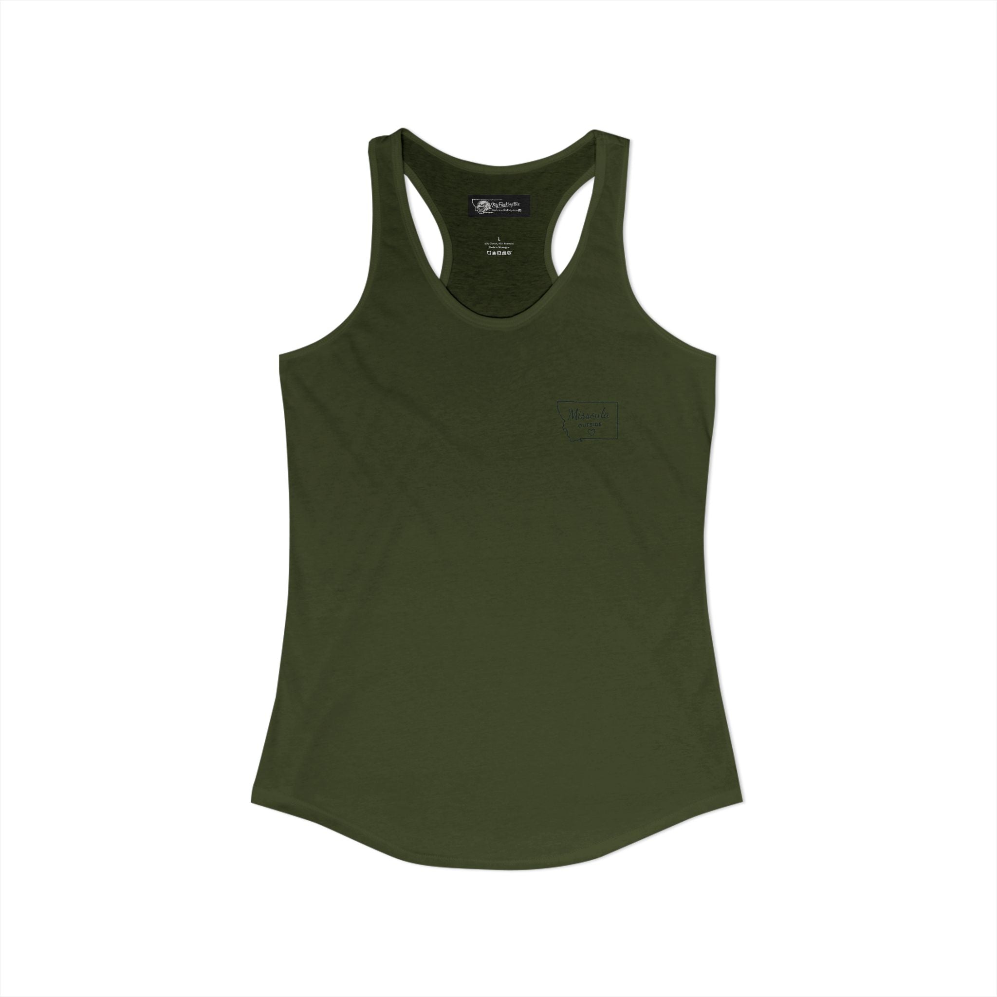 Say it loud and proud without your voice! With this Women's Ideal Racerback Tank