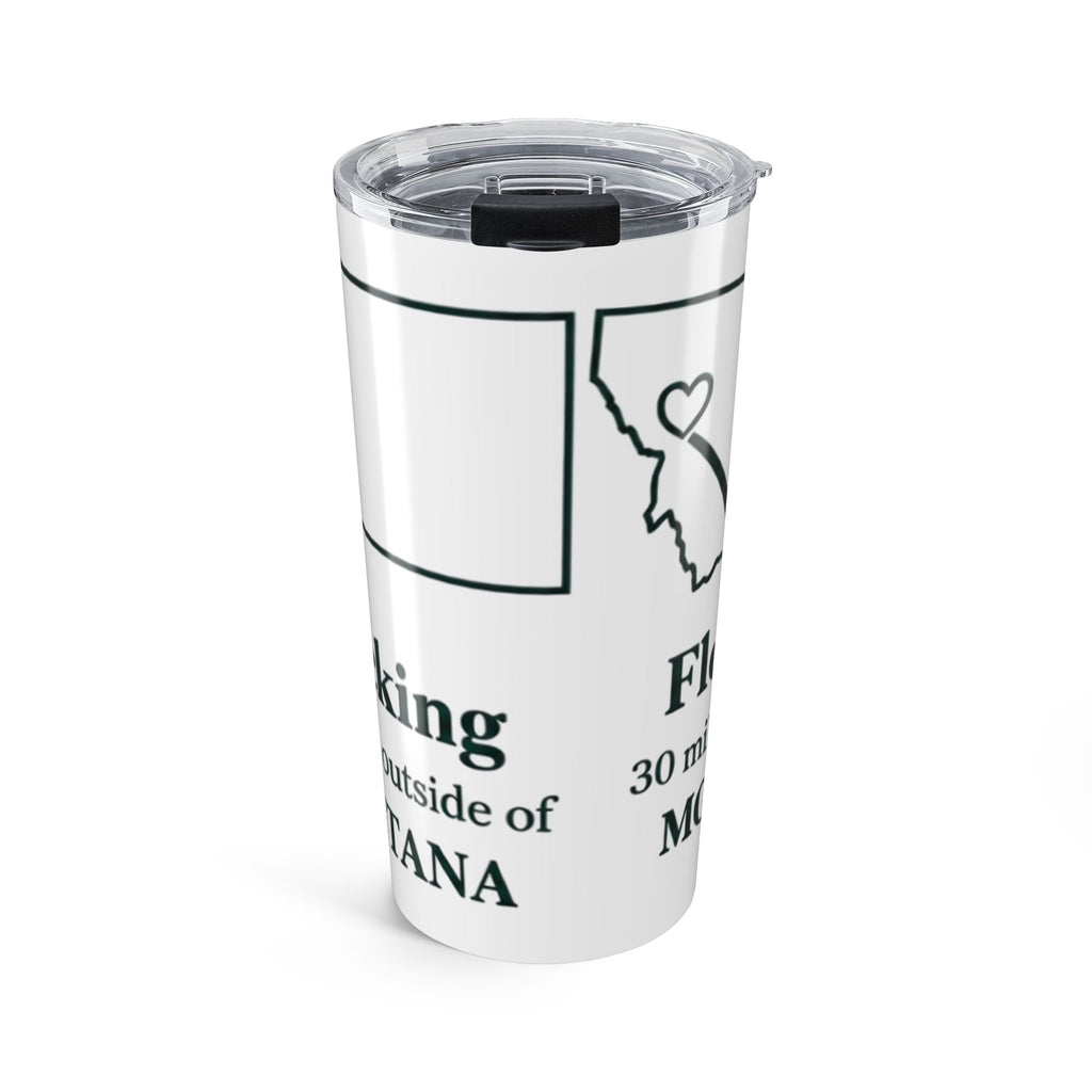 Let them ask 20oz State Pride Tumbler – Moving From Montana to Florida Heart Map Design