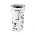 Let them ask 20oz State Pride Tumbler – Moving From Montana to Florida Heart Map Design