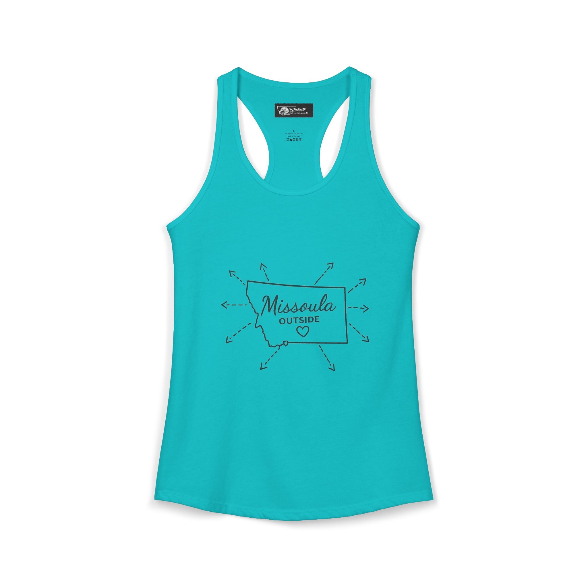 Where is Missoula Montana exactly well this will have them wondering! with this Women's Ideal Racerback Tank