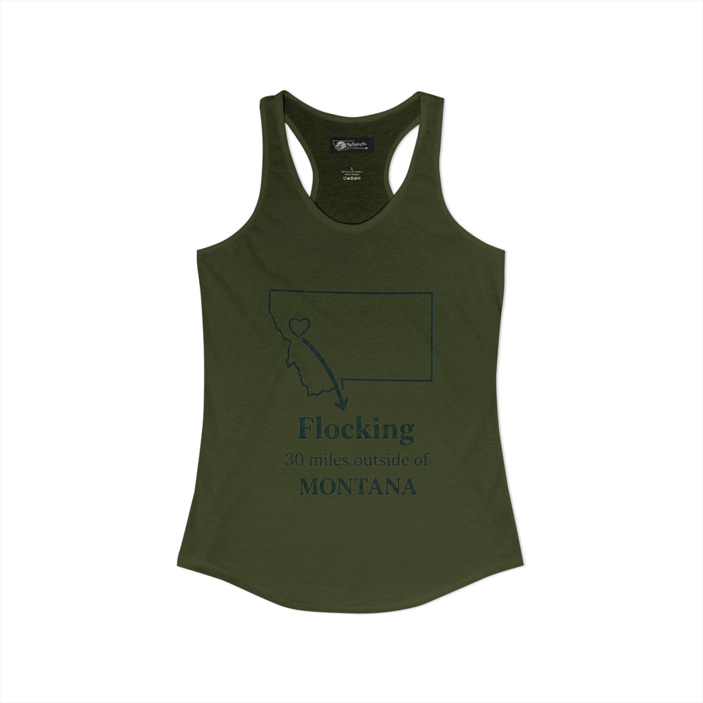 Say it loud and proud without words but the shirts speak for you with this women's ideal racerback tank