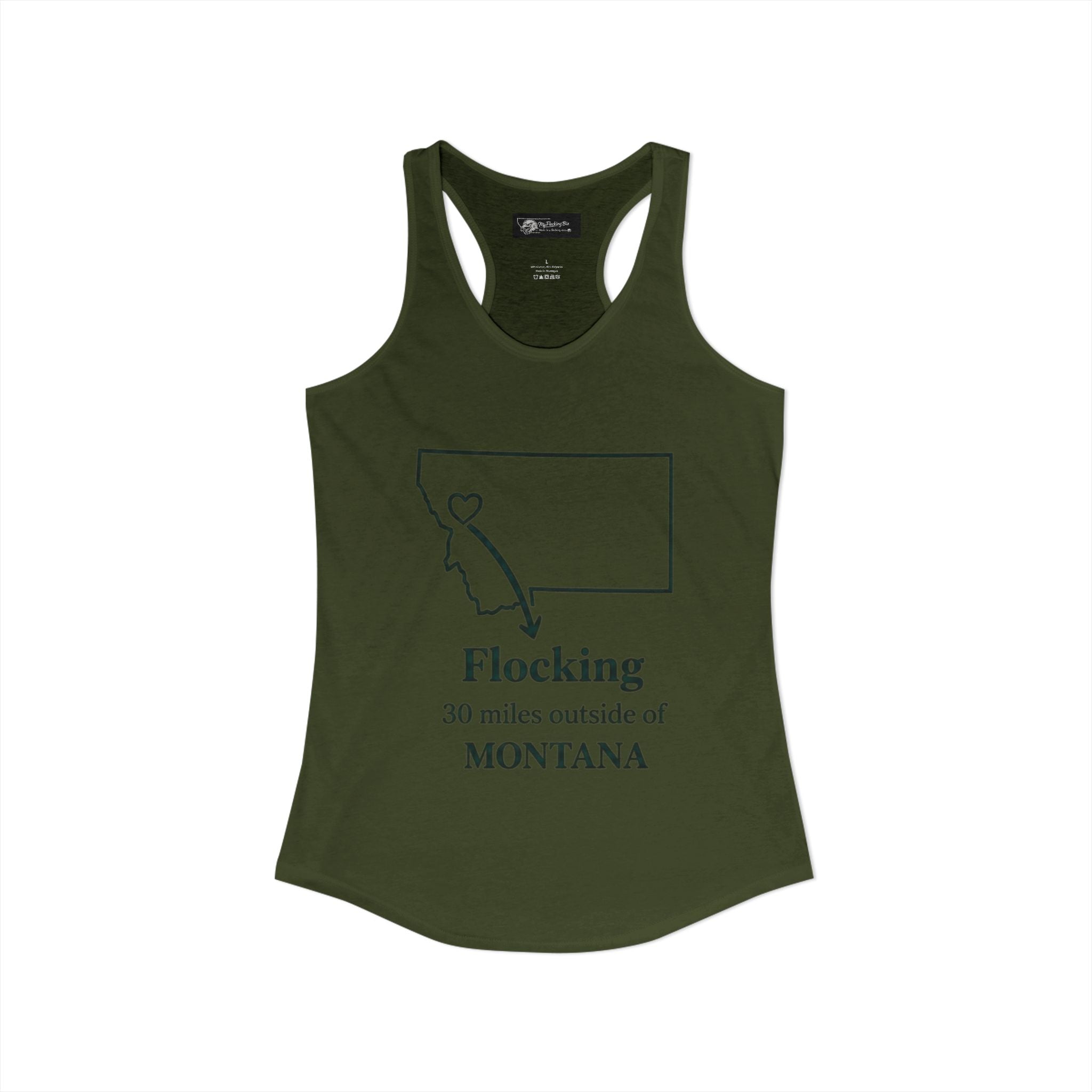 Say it loud and proud without words but the shirts speak for you with this women's ideal racerback tank