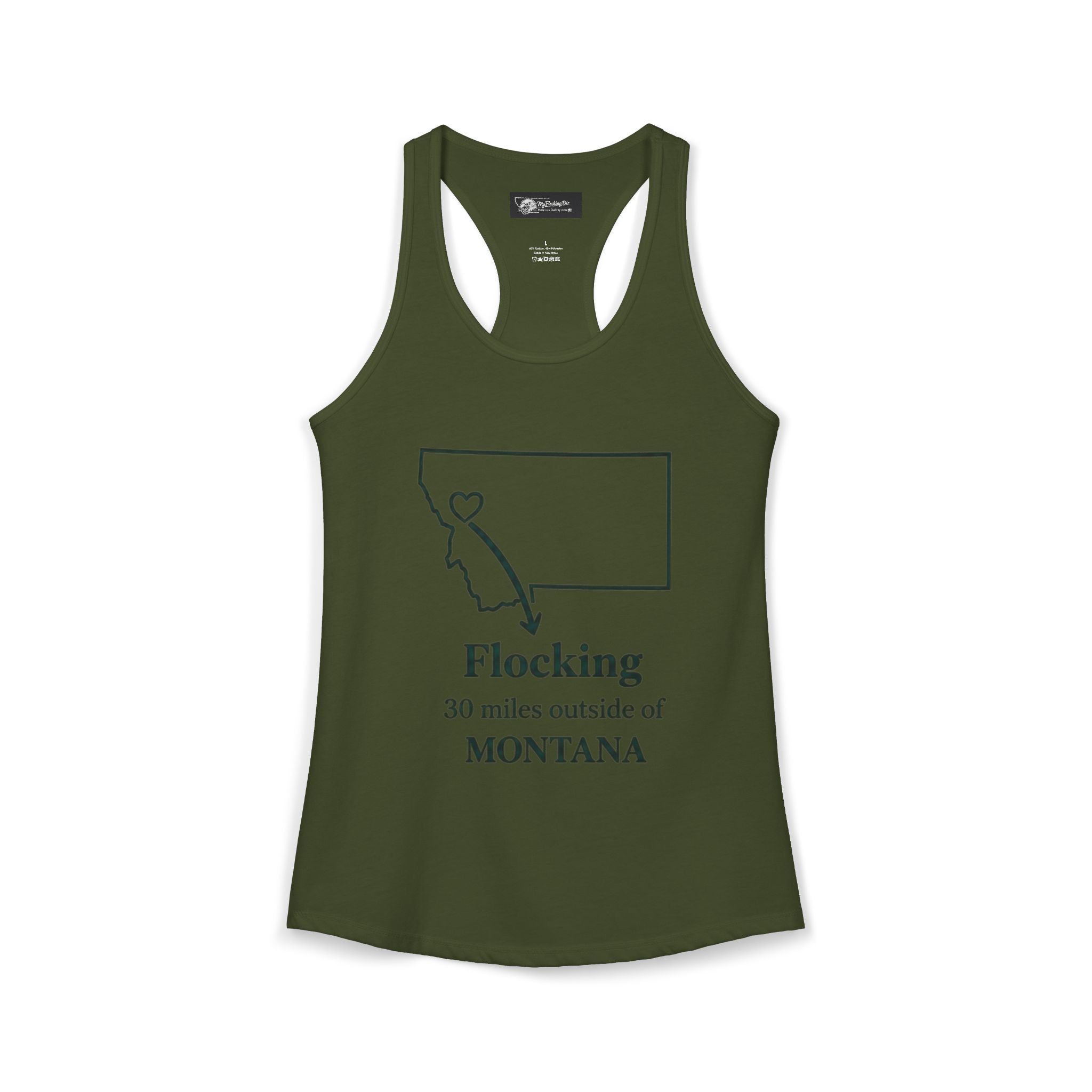 Say it loud and proud without words but the shirts speak for you with this women's ideal racerback tank