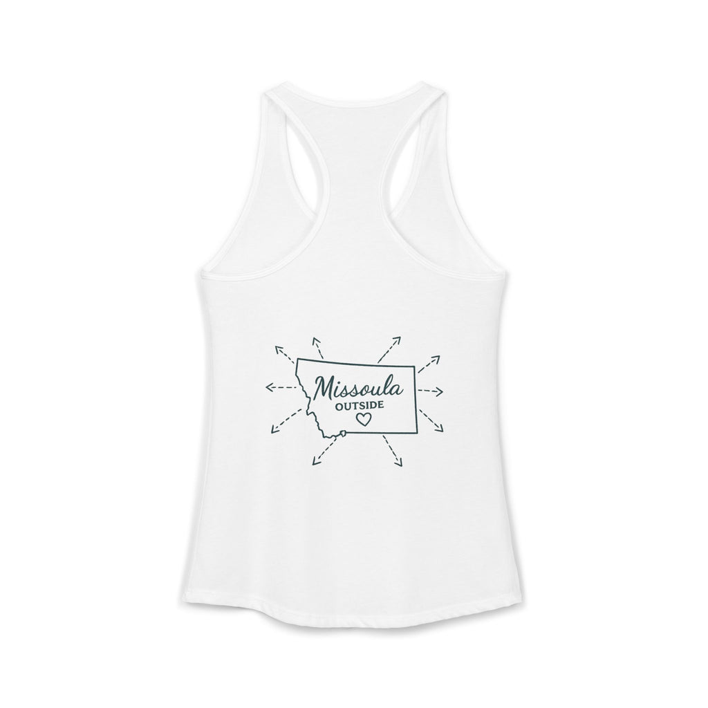 Directions for those seeking Missoula that need to be lost! Women's Ideal Racerback Tank