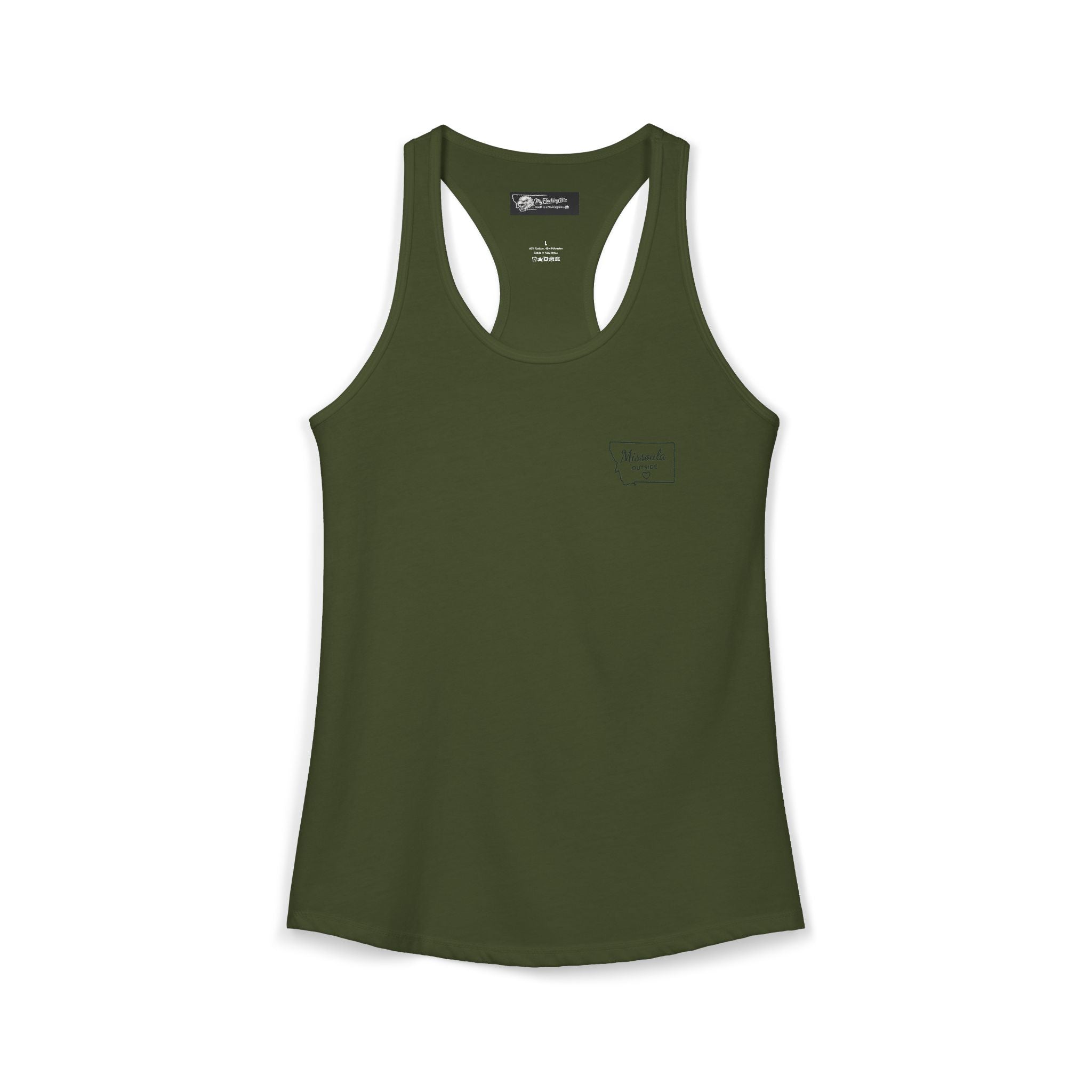 With this women's tank top you can tell tourists where to actually find Missoula ha ha when you wear this Ideal Racerback Tank