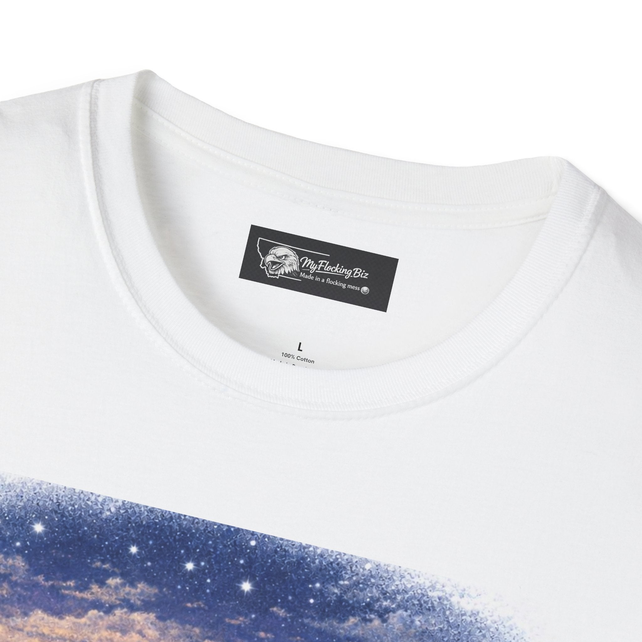Flocking Camping Unisex Softstyle T-Shirt