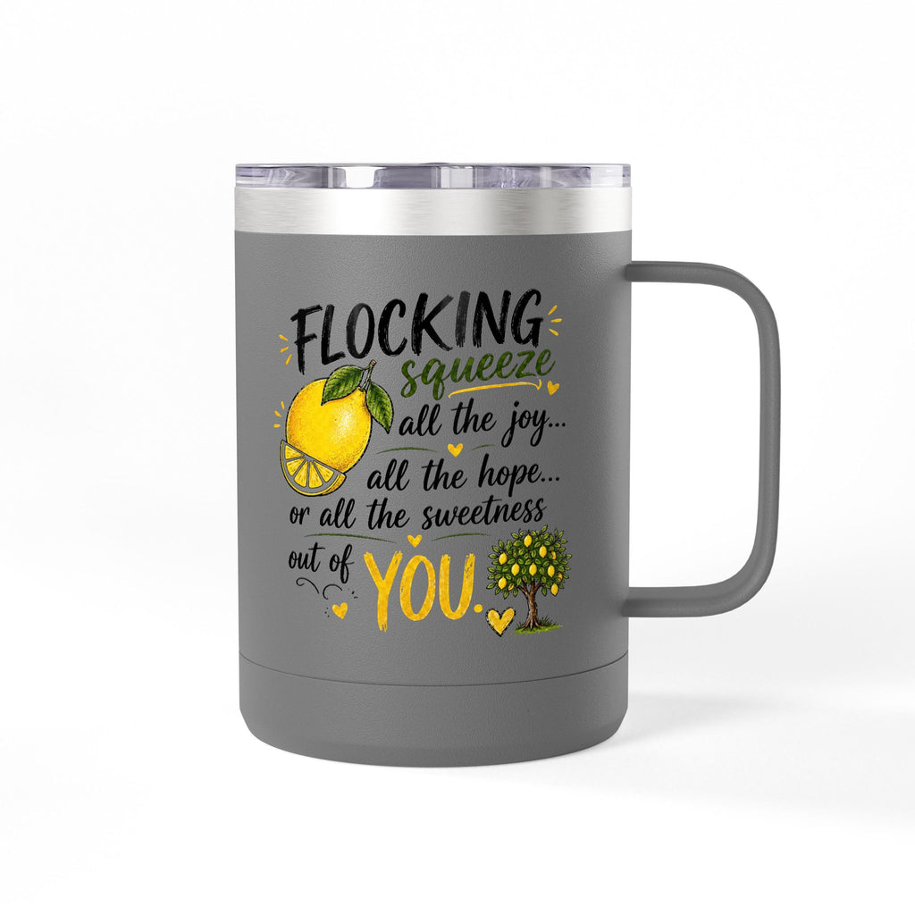 Flocking Squeeze Lemon 15oz Tumbler Mug