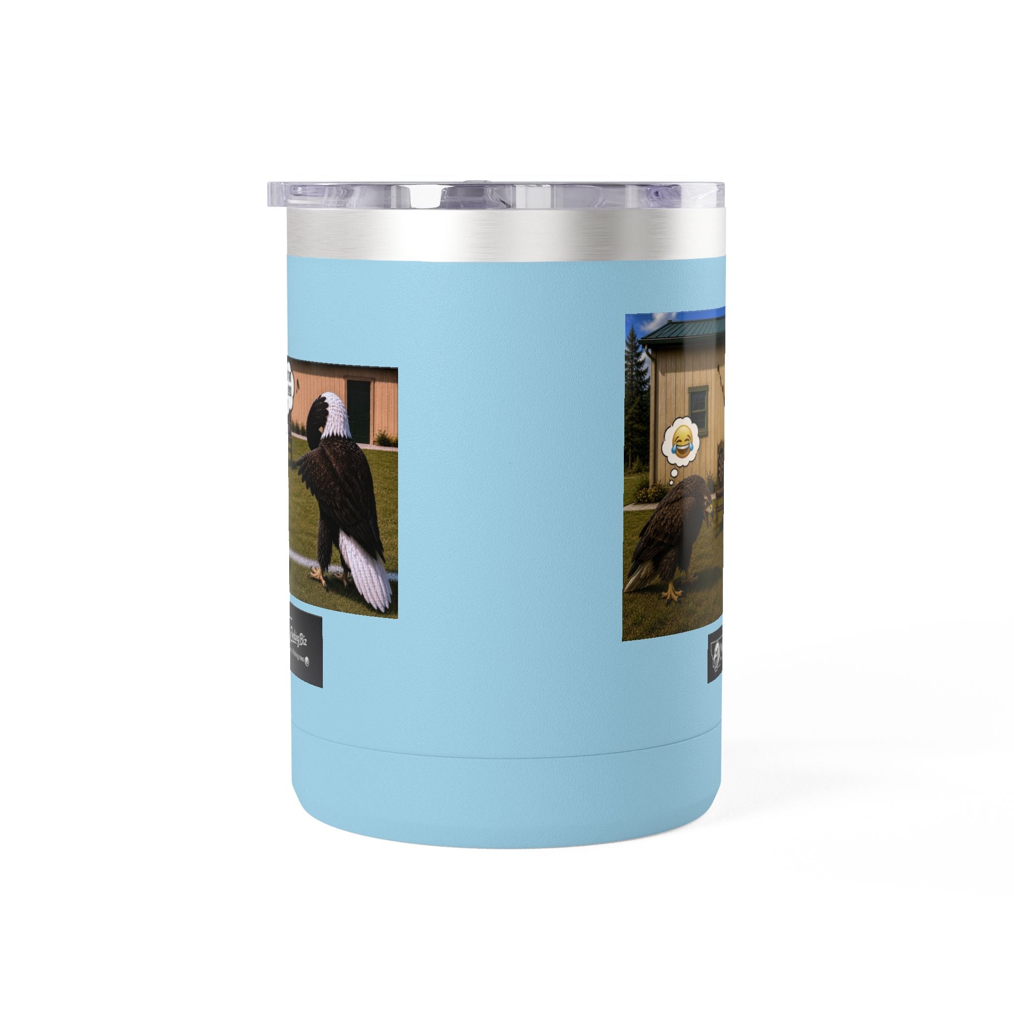 15oz Funny Turkey Dartboard Coffee Tumbler – "Well... at least my flocking darts are in a row"