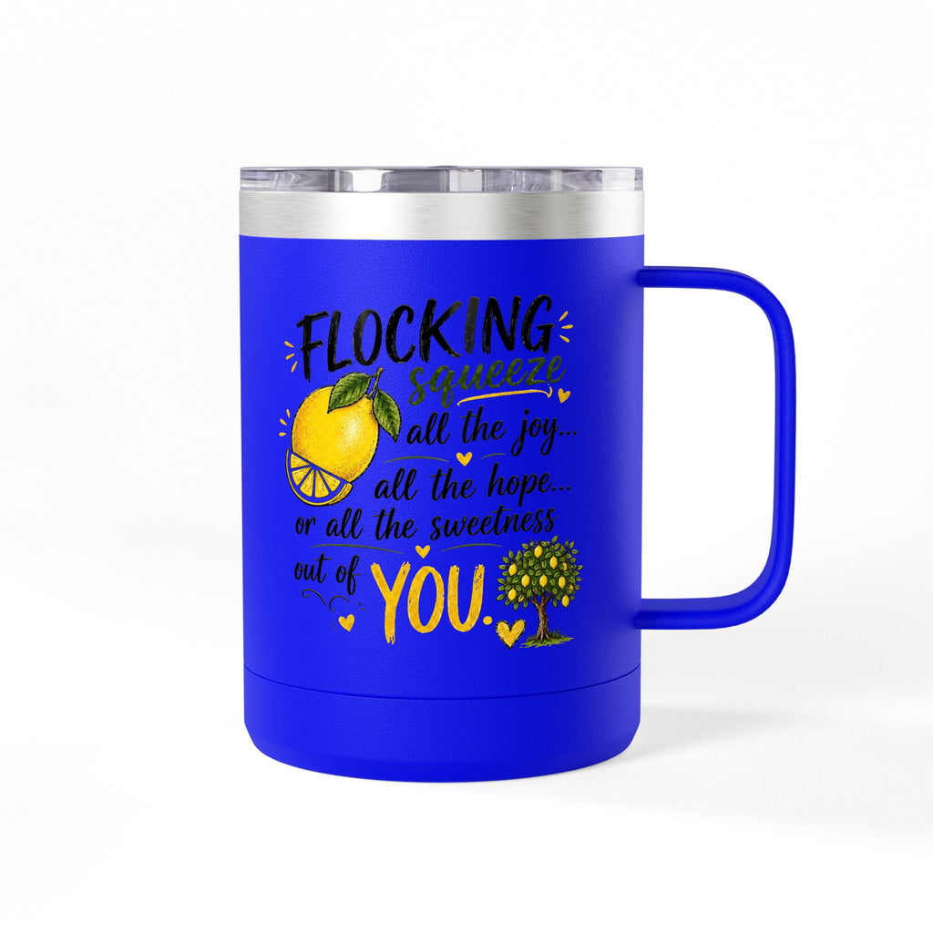 Flocking Squeeze Lemon 15oz Tumbler Mug