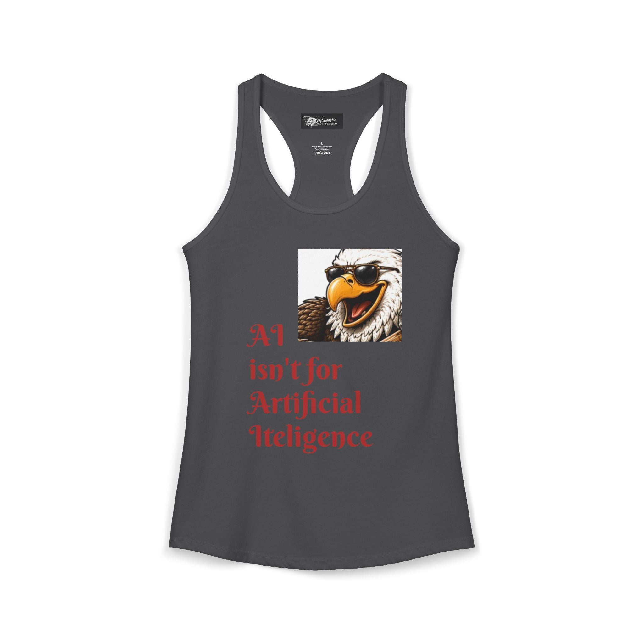 AI now has two E x p l o r a t i v e meanings as explained on this Women's Ideal Racerback Tank