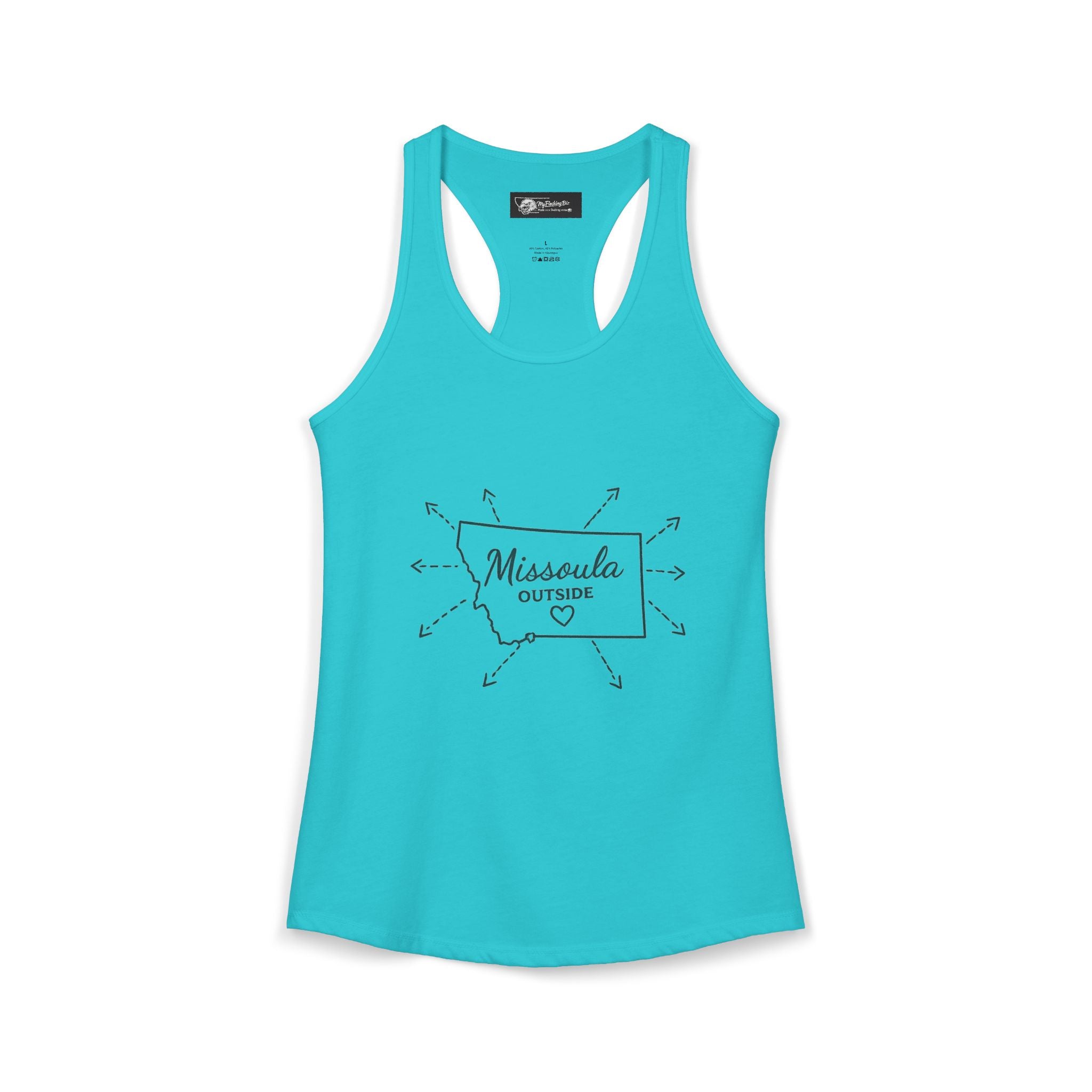 Where is Missoula Montana exactly well this will have them wondering! with this Women's Ideal Racerback Tank
