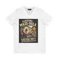 Funny Eagle Road Sign V-Neck Tee - "Flocking-Maze-Oula" Graphic Shirt