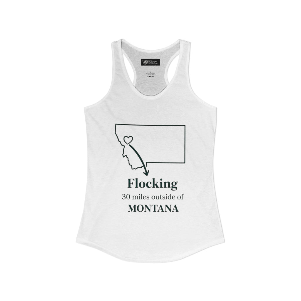 Say it loud and proud without words but the shirts speak for you with this women's ideal racerback tank
