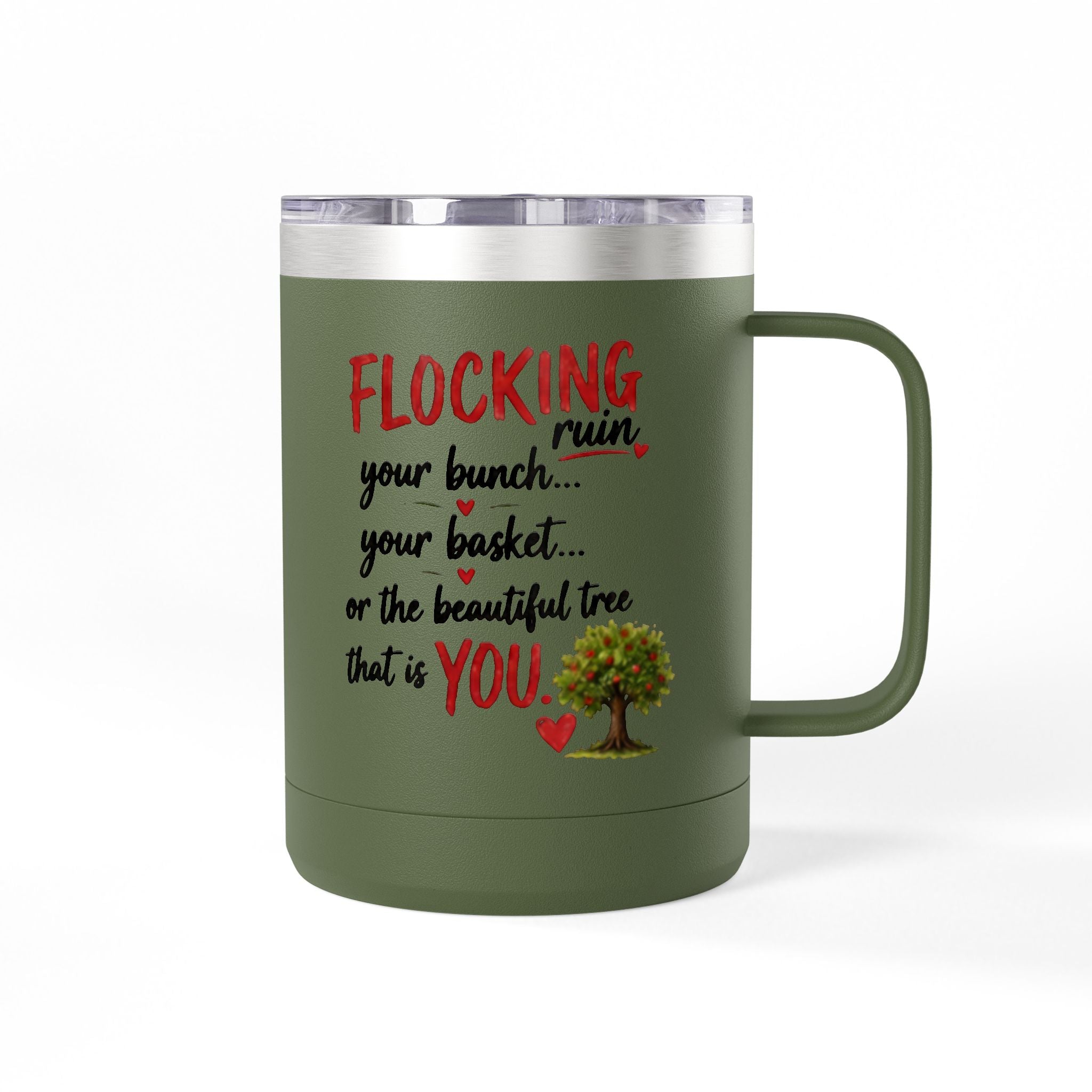 Flocking Brilliant You 15oz Travel Mug
