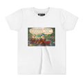 Youth Tee — Cute Ducks Canoe Design with 'Quack, Quack, Paddling' Text