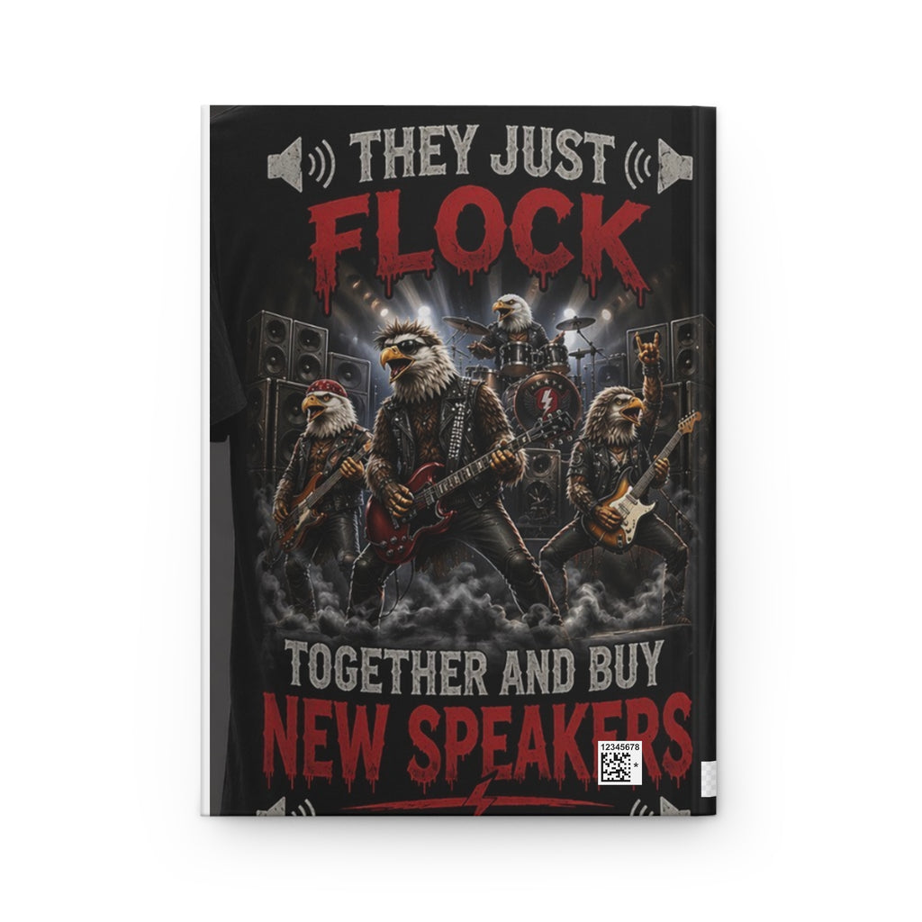 Hard Rockers Never Flocking Die — Hardcover Journal