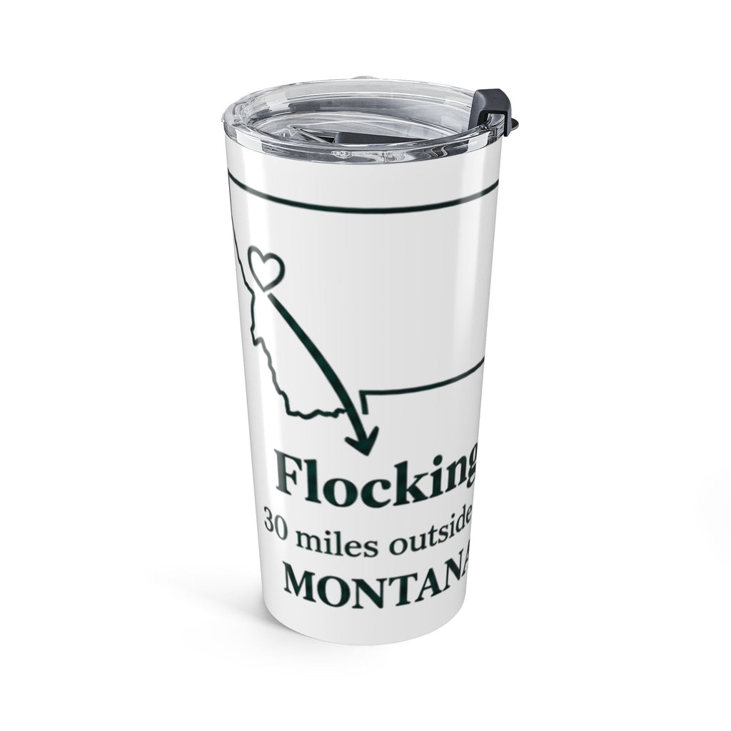 Let them ask 20oz State Pride Tumbler – Moving From Montana to Florida Heart Map Design