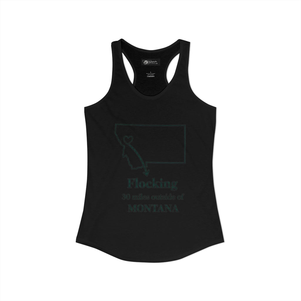 Say it loud and proud without words but the shirts speak for you with this women's ideal racerback tank