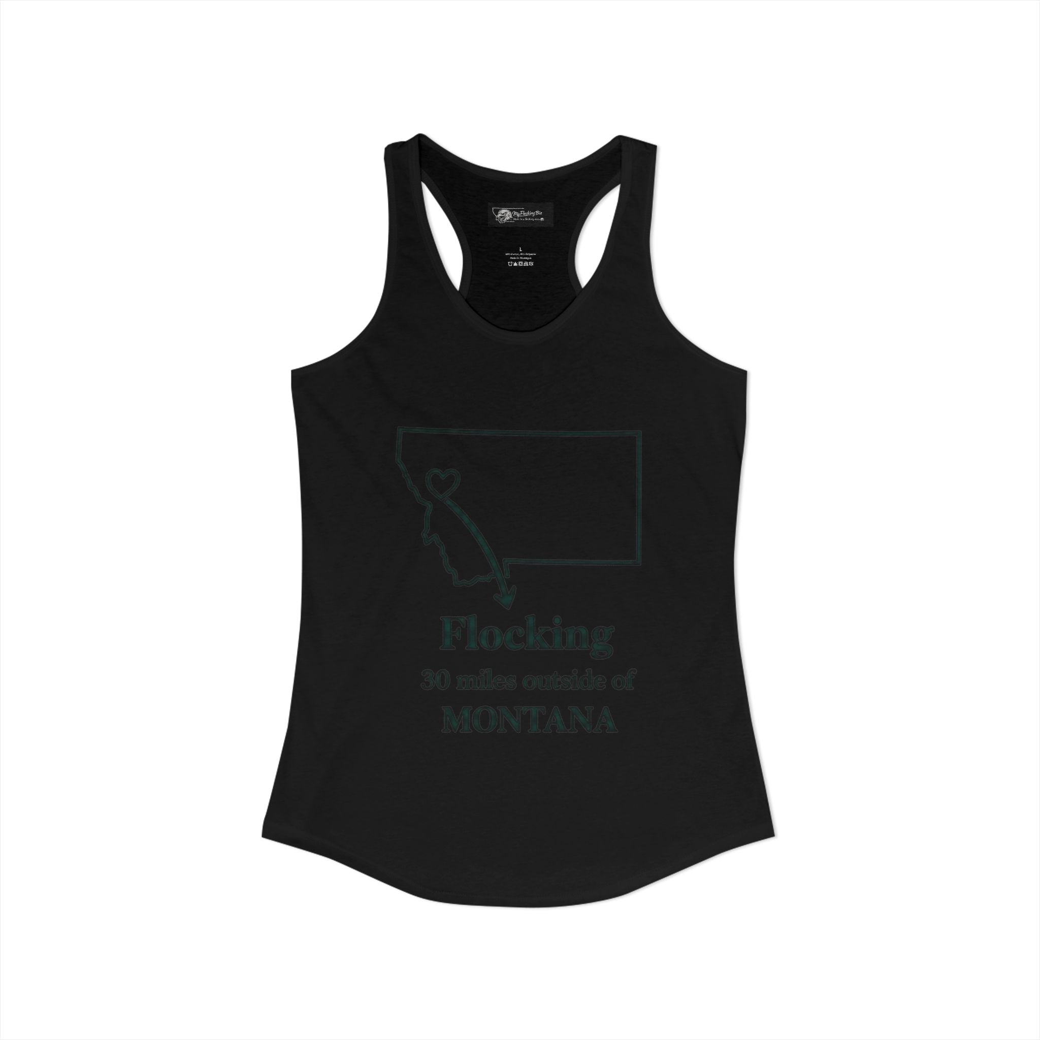Say it loud and proud without words but the shirts speak for you with this women's ideal racerback tank