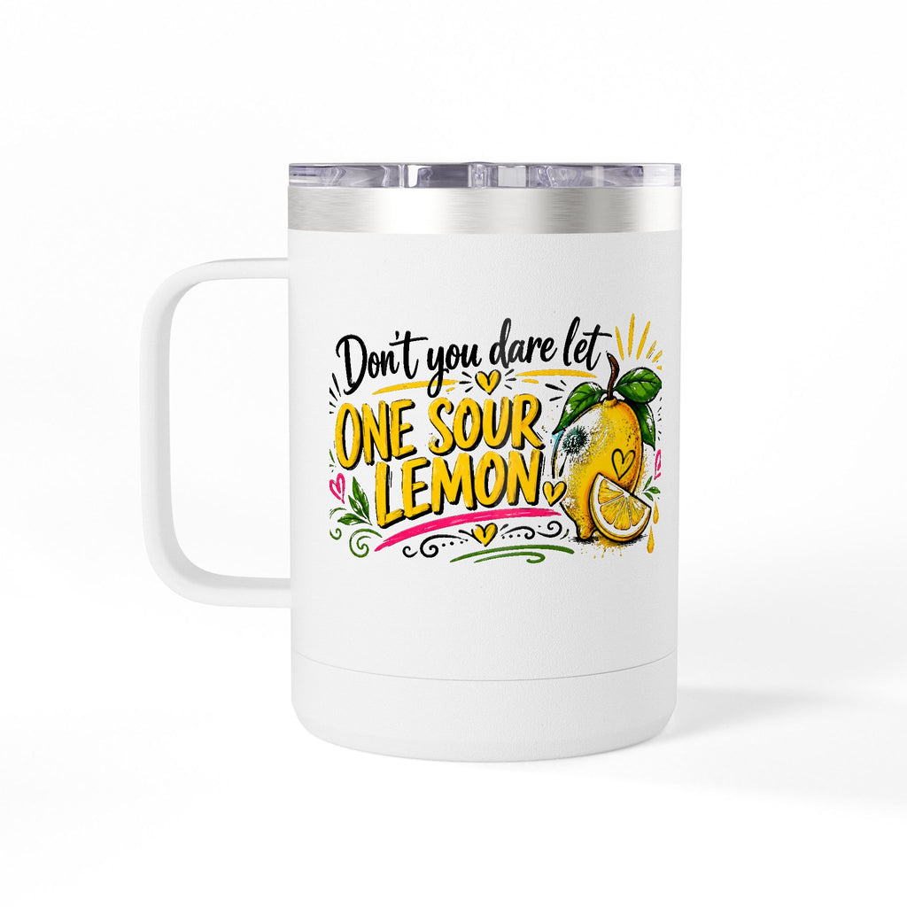 Flocking Squeeze Lemon 15oz Tumbler Mug