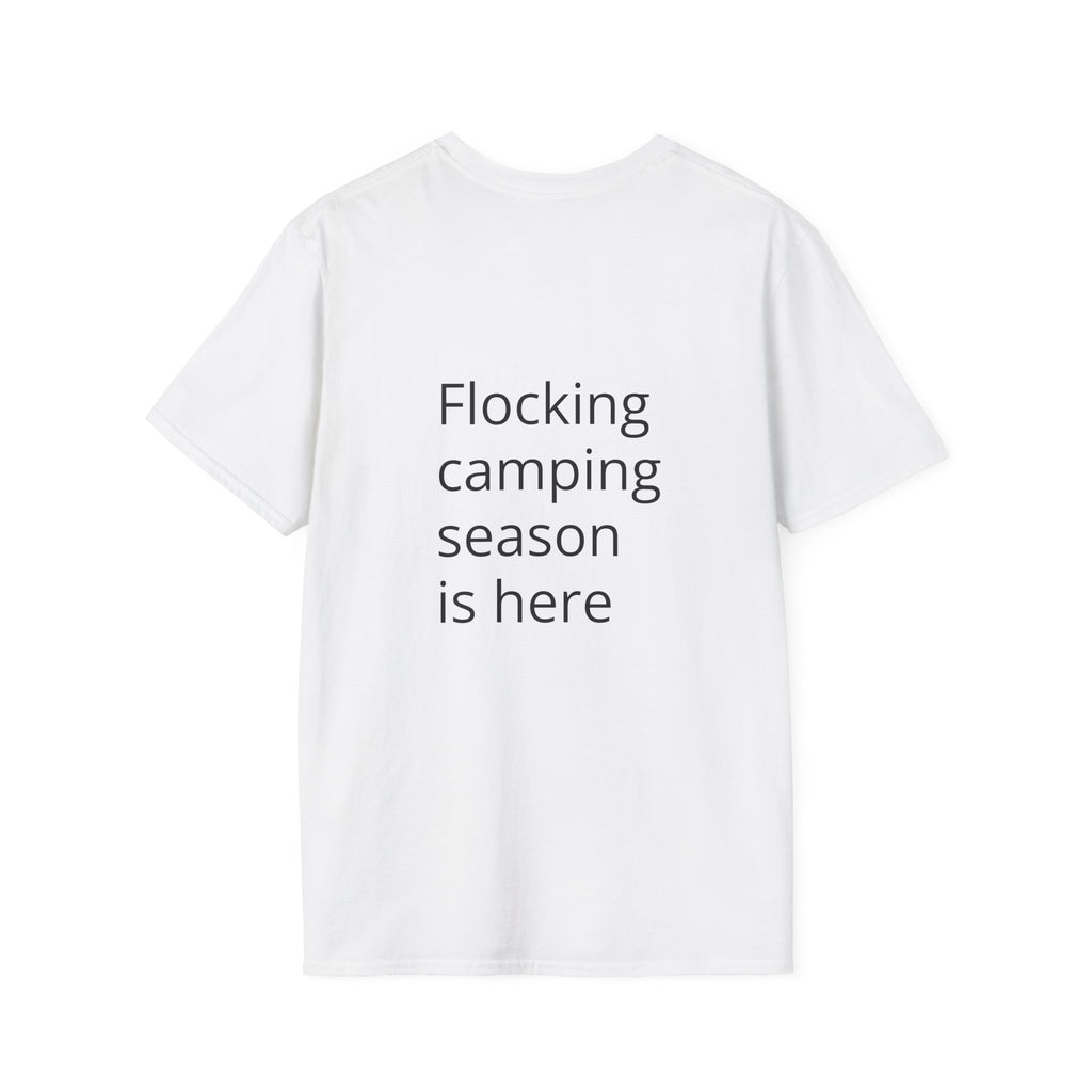 Flocking Camping Unisex Softstyle T-Shirt