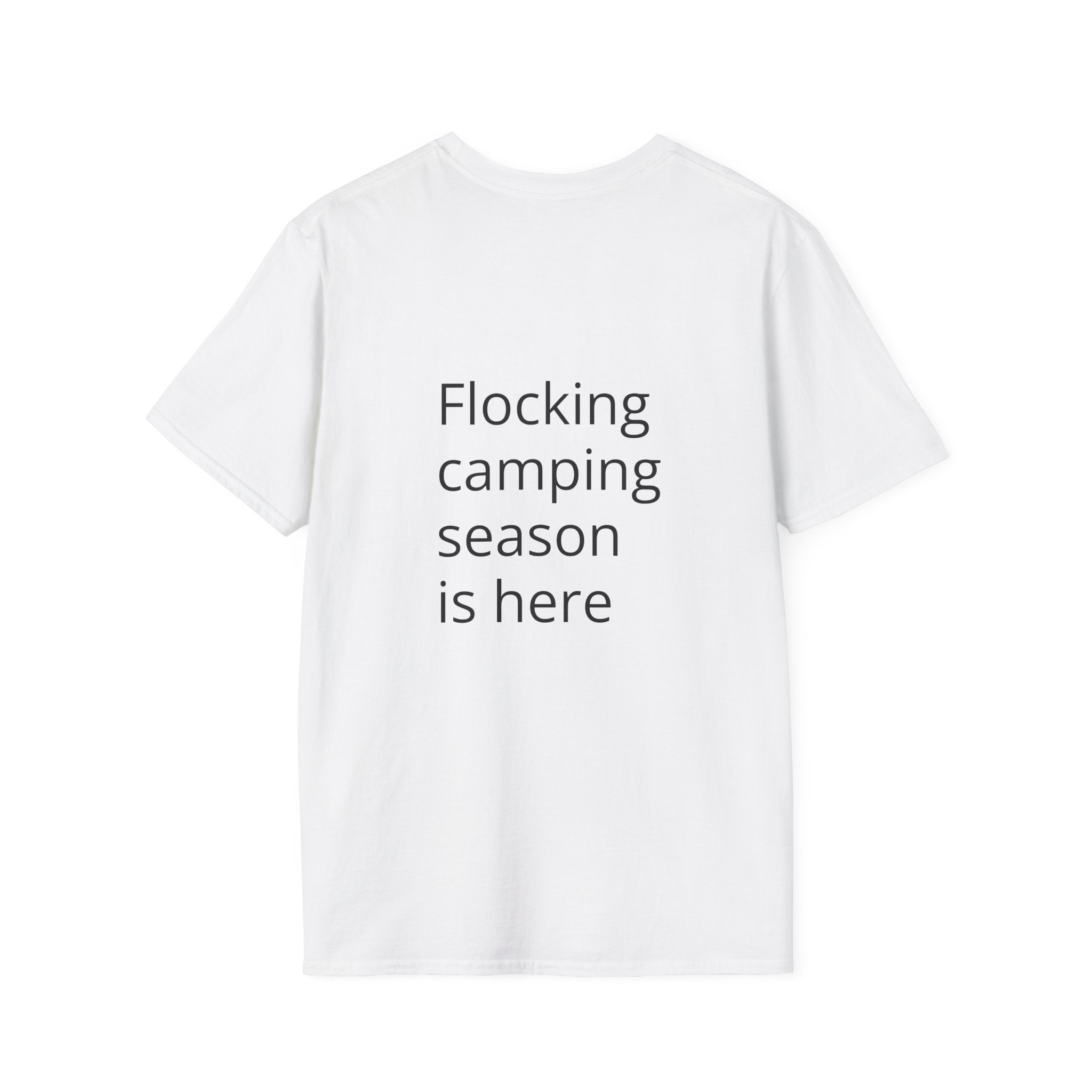 Flocking Camping Unisex Softstyle T-Shirt