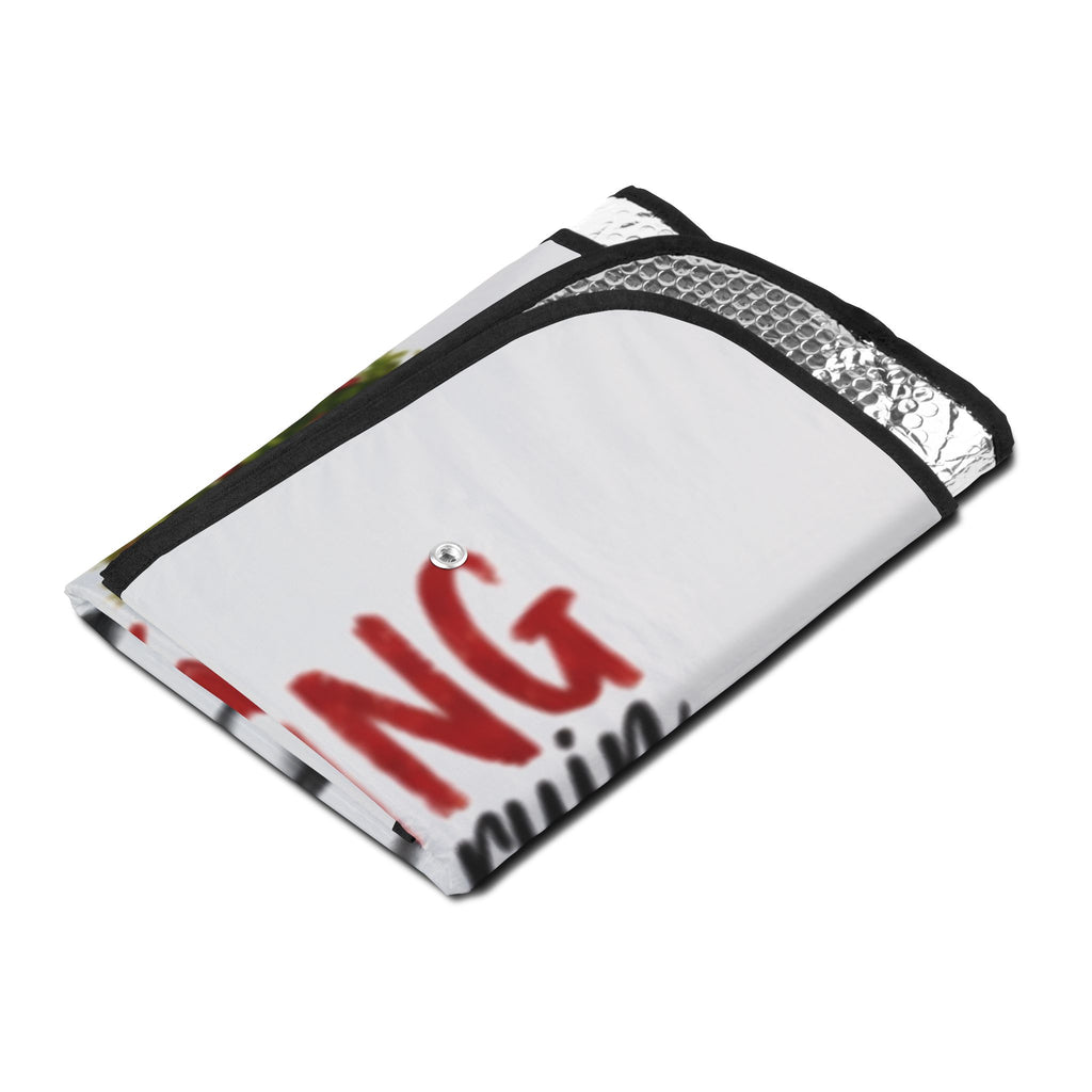 Flocking Car Sun Shade — "Don't You Dare Let One Sour Apple" Positive Humor Windshield Cover