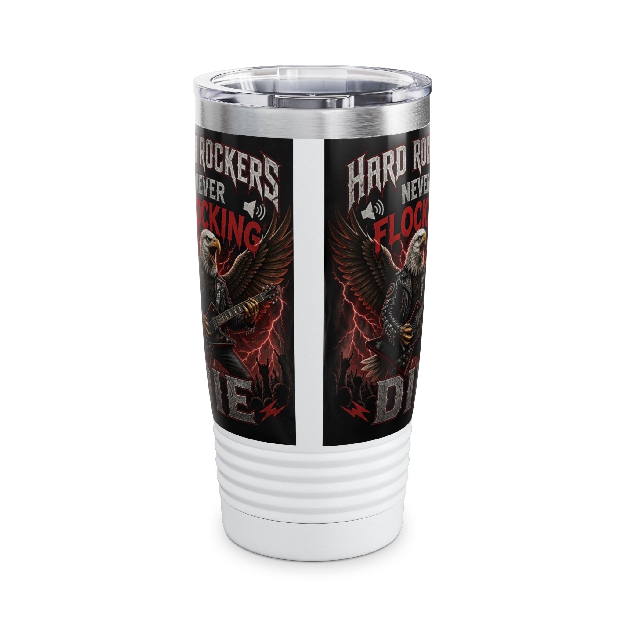Rock Band Eagle 20oz Tumbler – "They Just Flock Together" Concert Travel Mug
