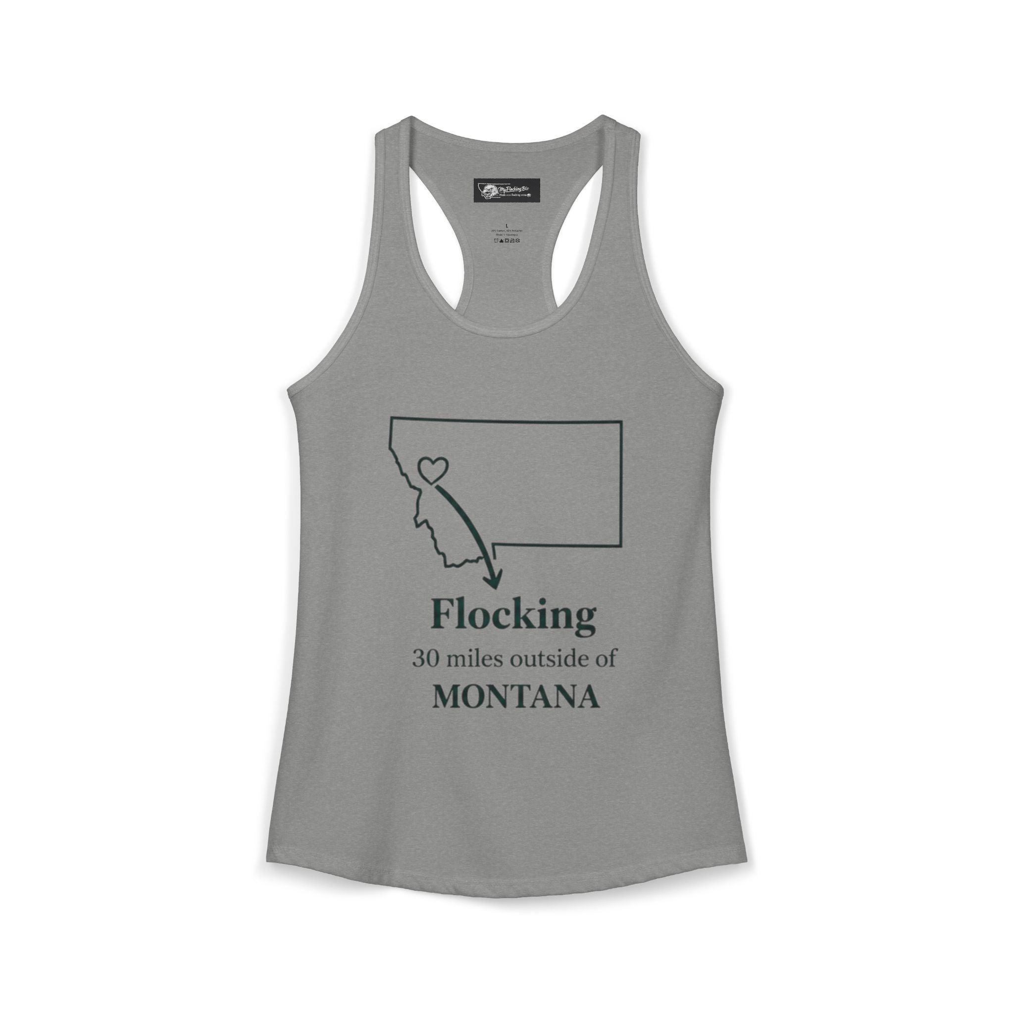 Say it loud and proud without words but the shirts speak for you with this women's ideal racerback tank