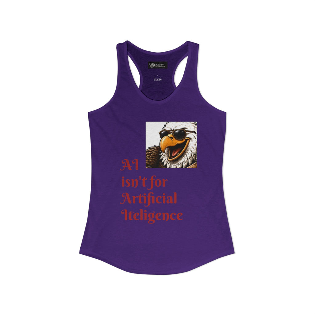 AI now has two E x p l o r a t i v e meanings as explained on this Women's Ideal Racerback Tank