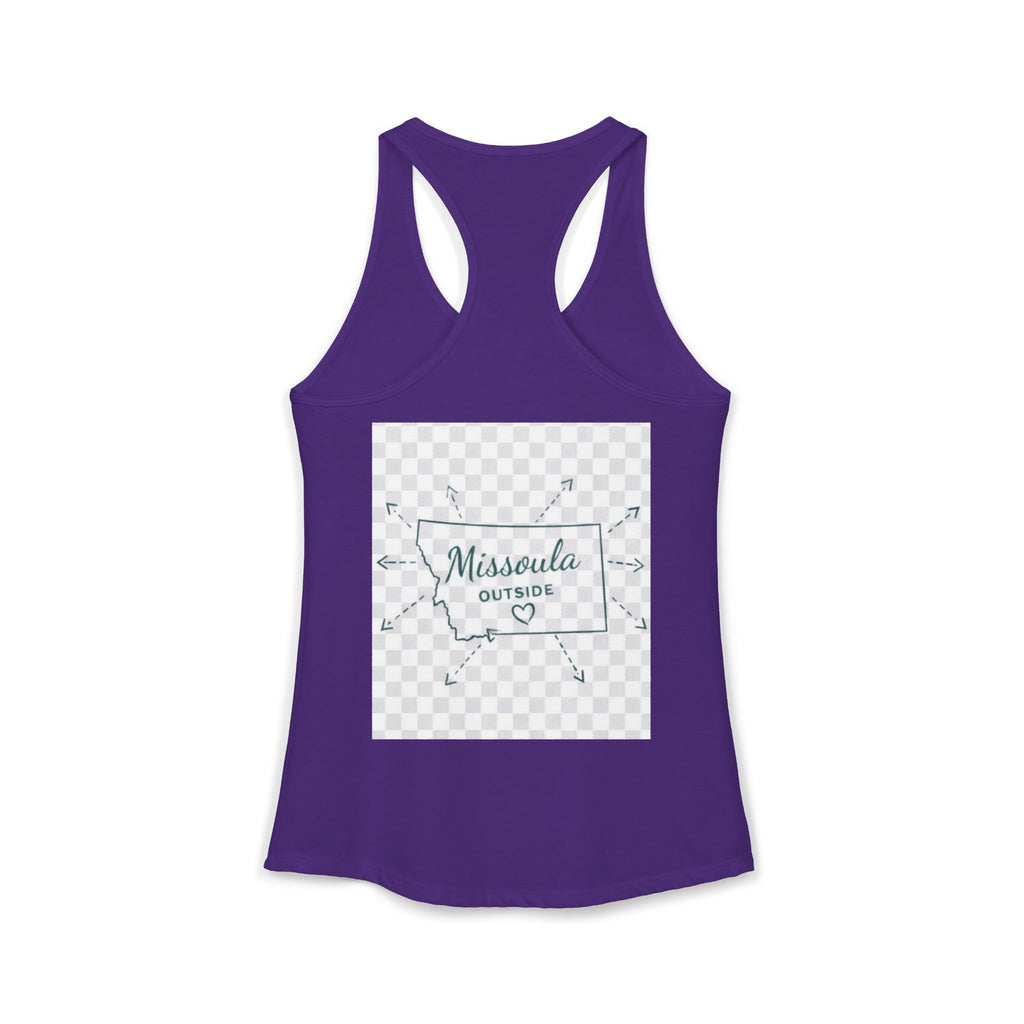 Missoula is Flocking anywhere outside of Montana Women's Ideal Racer back Tank