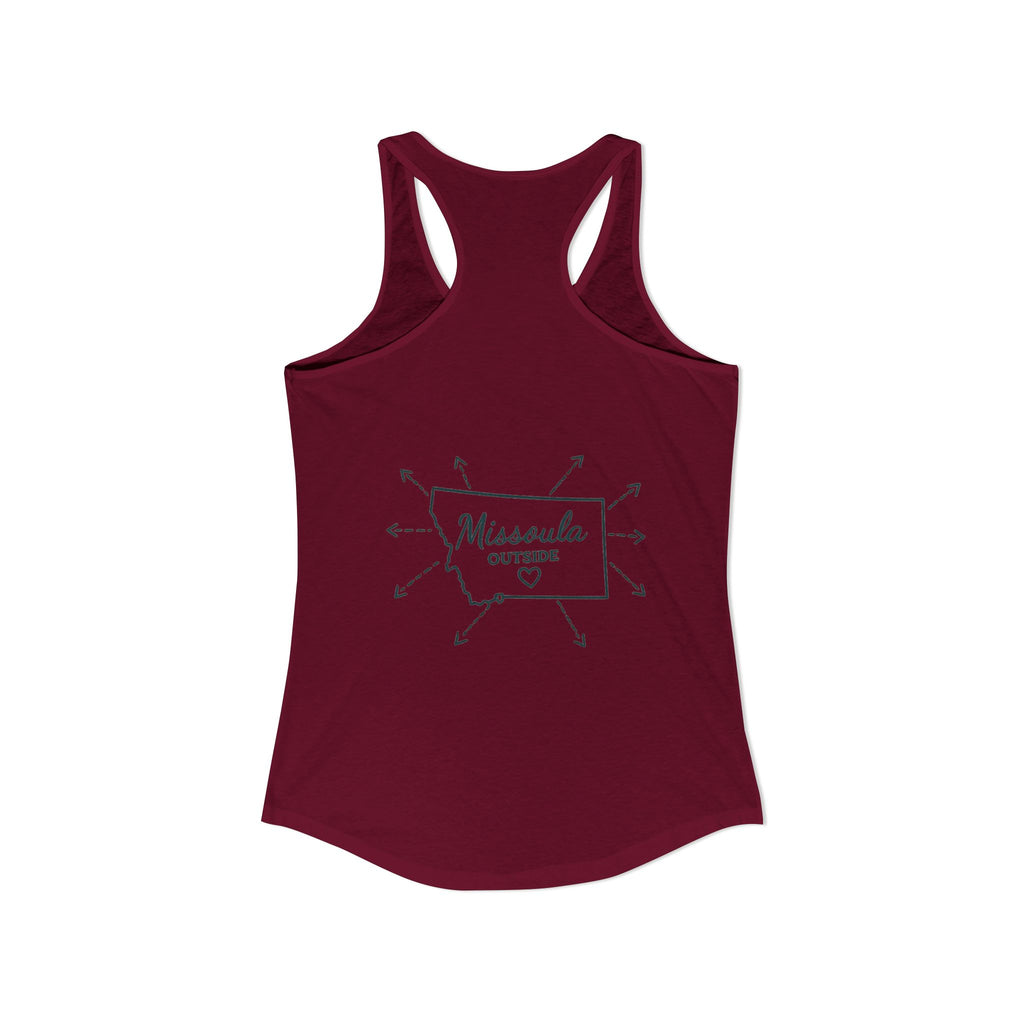 Directions for those seeking Missoula that need to be lost! Women's Ideal Racerback Tank