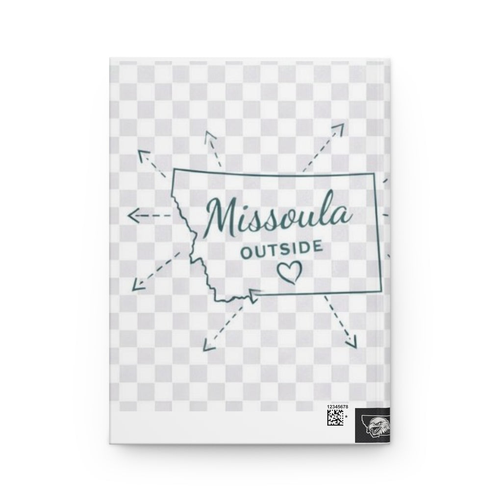 Missoula local humor comes to life in this design.  Outside Hardcover Journal — Montana Map Travel Notebook