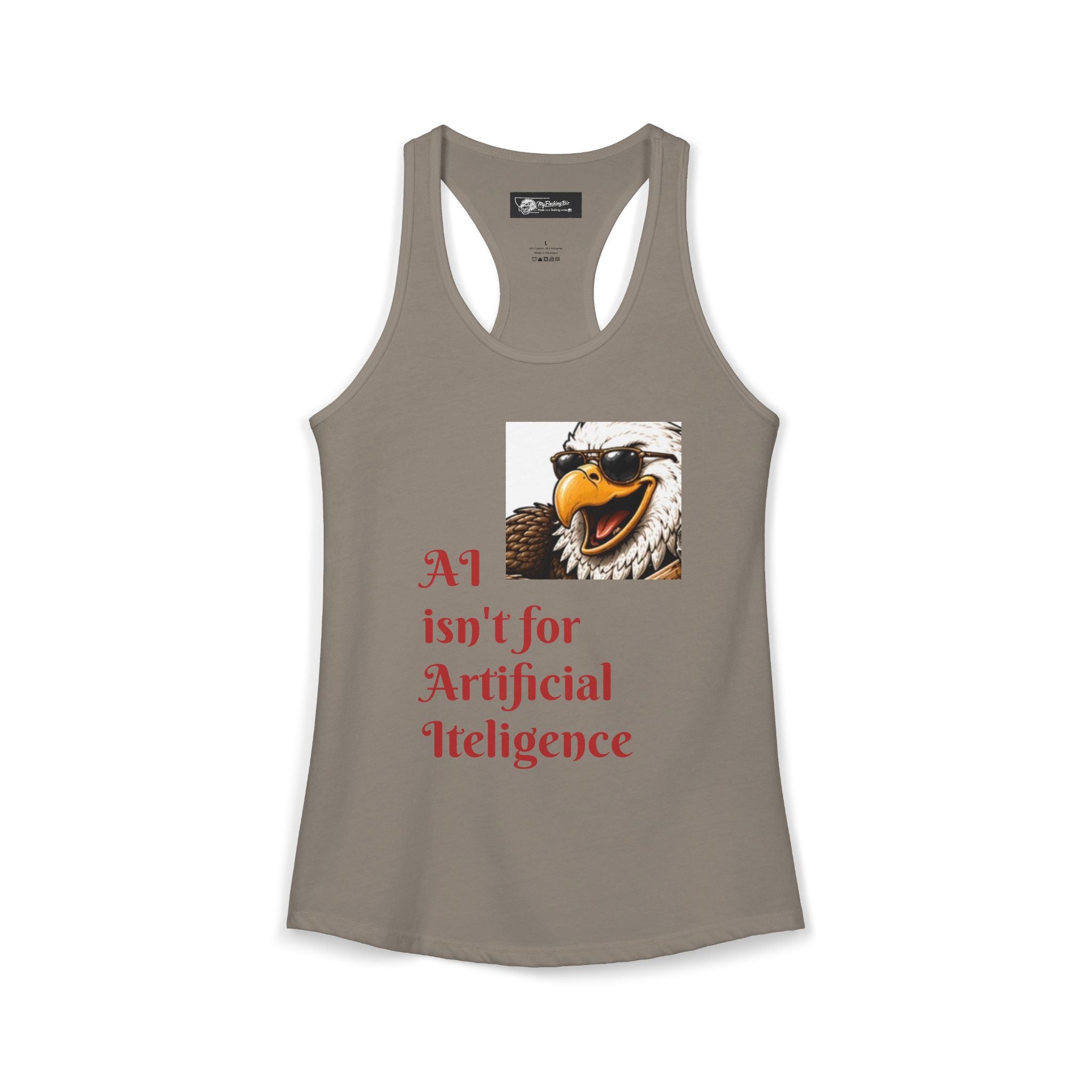AI now has two E x p l o r a t i v e meanings as explained on this Women's Ideal Racerback Tank