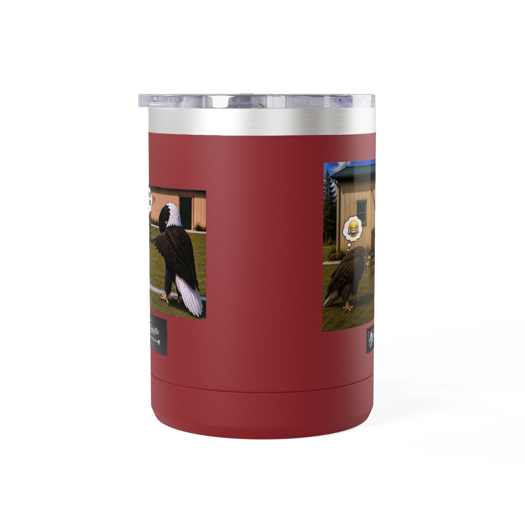15oz Funny Turkey Dartboard Coffee Tumbler – "Well... at least my flocking darts are in a row"