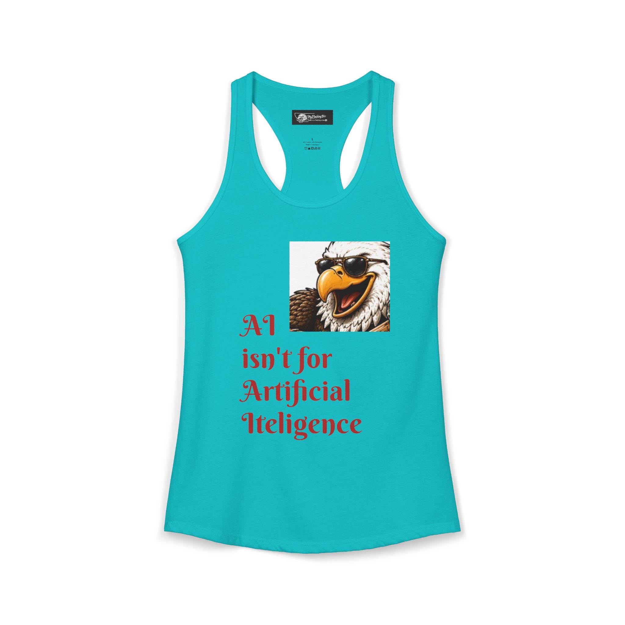 AI now has two E x p l o r a t i v e meanings as explained on this Women's Ideal Racerback Tank