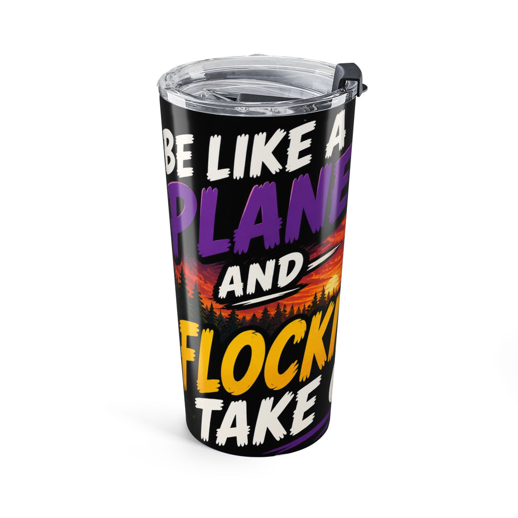 20oz Tumbler — 'Be a P***y, F***ing Take Off' Eagle Sunset Travel Mug
