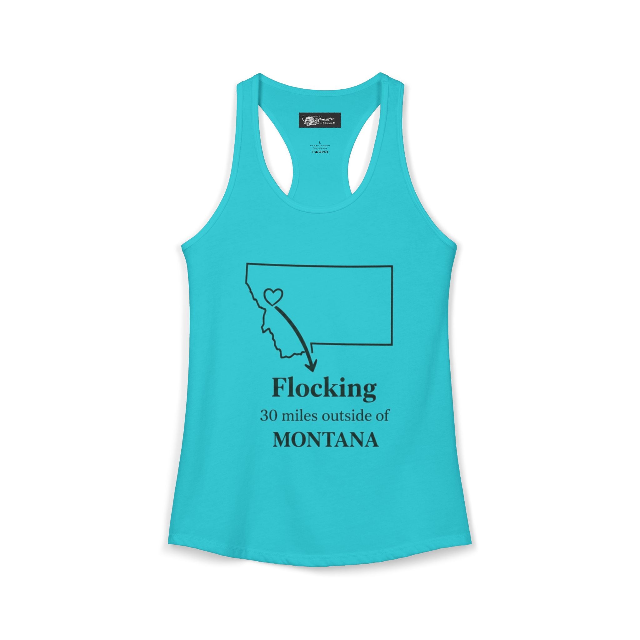 Say it loud and proud without words but the shirts speak for you with this women's ideal racerback tank