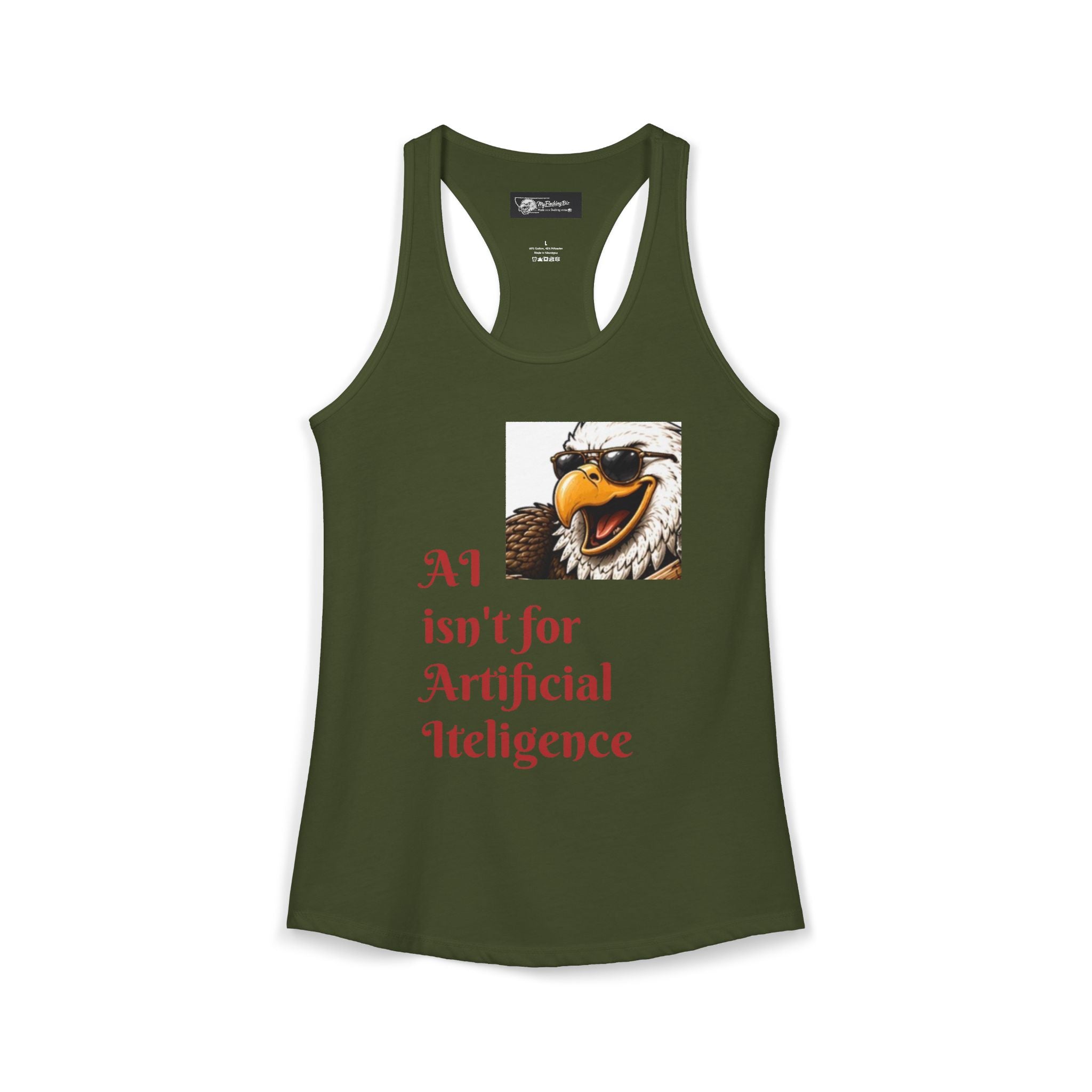AI now has two E x p l o r a t i v e meanings as explained on this Women's Ideal Racerback Tank