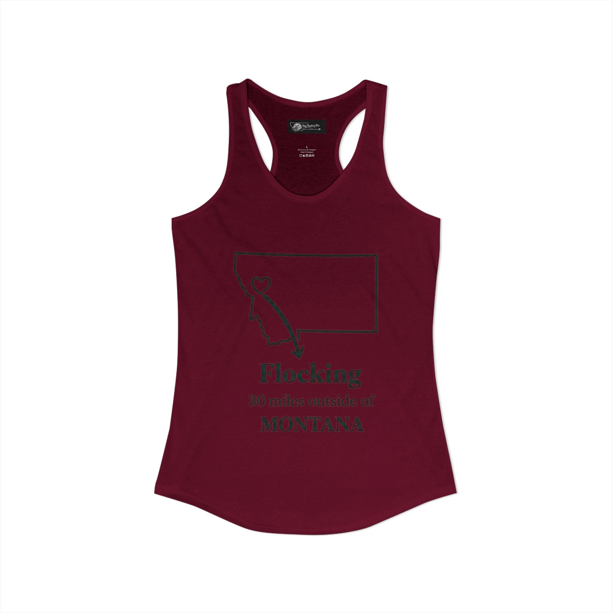 Say it loud and proud without words but the shirts speak for you with this women's ideal racerback tank